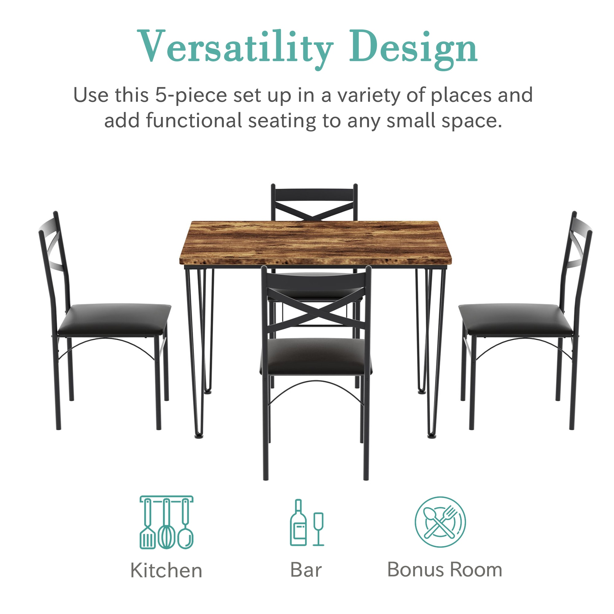 Vecelo LOE-XJM-TC04 Dining-Sets - View #5