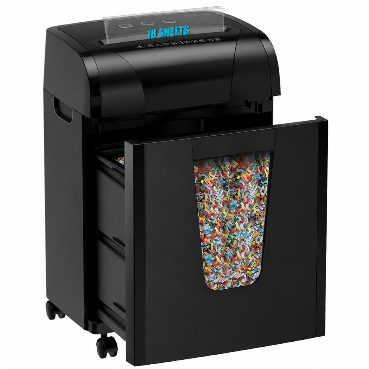 LAIFUCAM -  18 Sheet Cross Cut Paper Shredder P4 Security Level Shreds Credit Cards CDs Junk Mail...