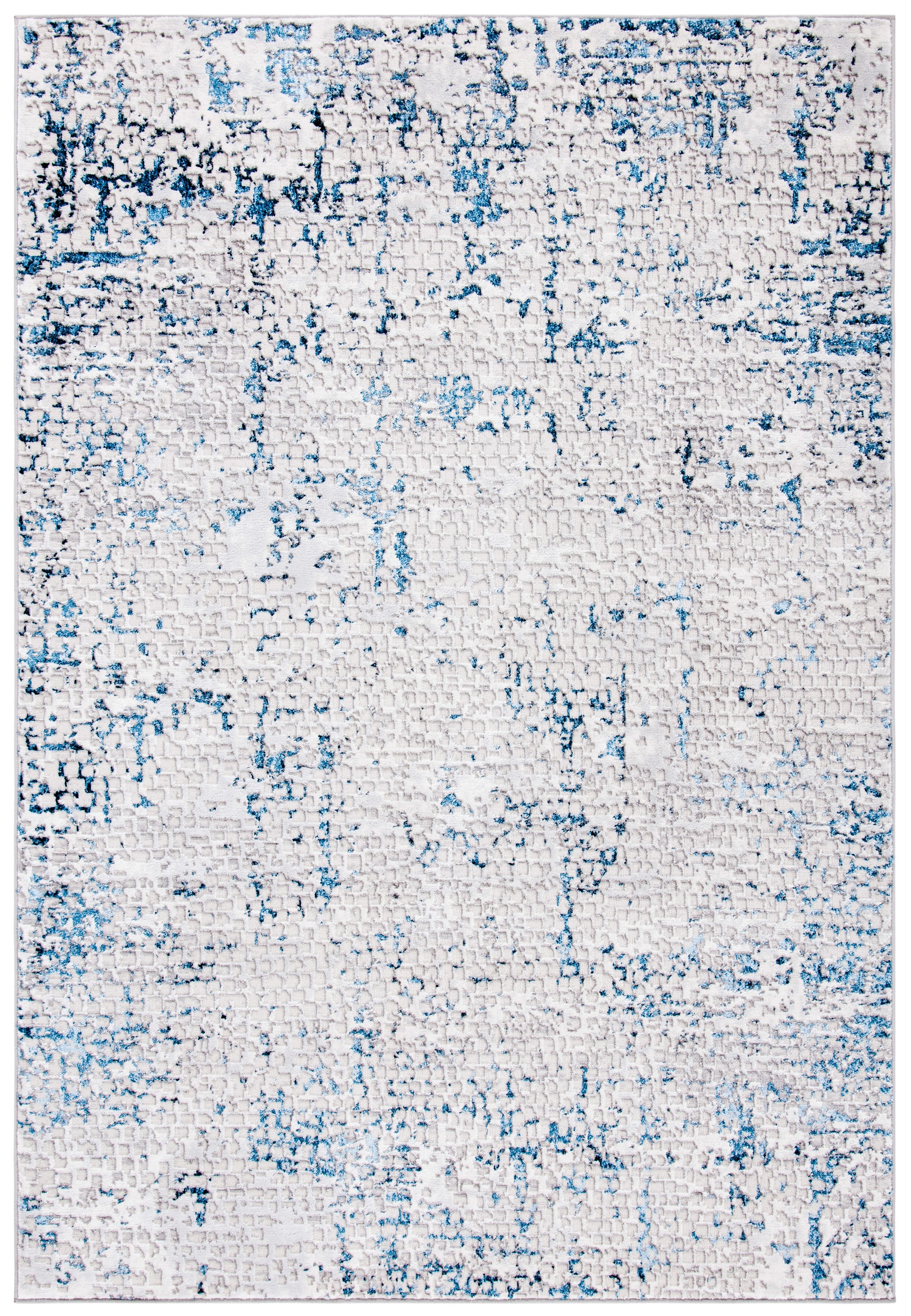 Safavieh ALA254G-9 Amelia Genesia 9 x 12 (ft) Loomed Synthetic Gray/Blue Rectangular Indoor Distressed/Overdyed Industrial Area rug