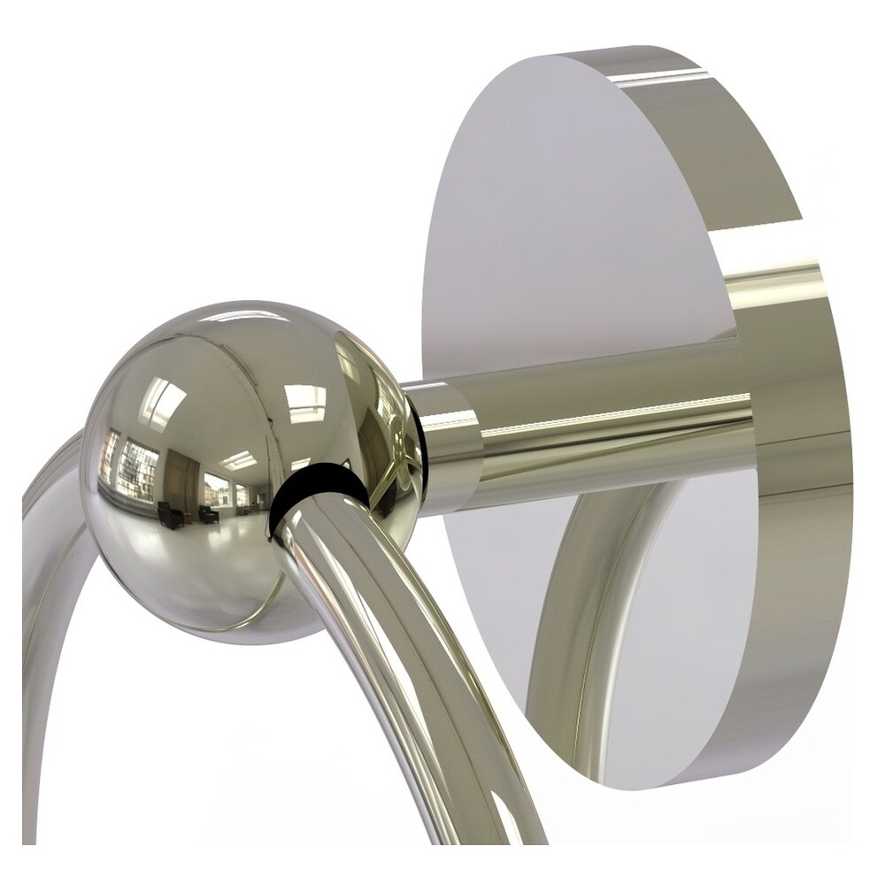 Polished Nickel 6" Wall Mounted Towel Ring