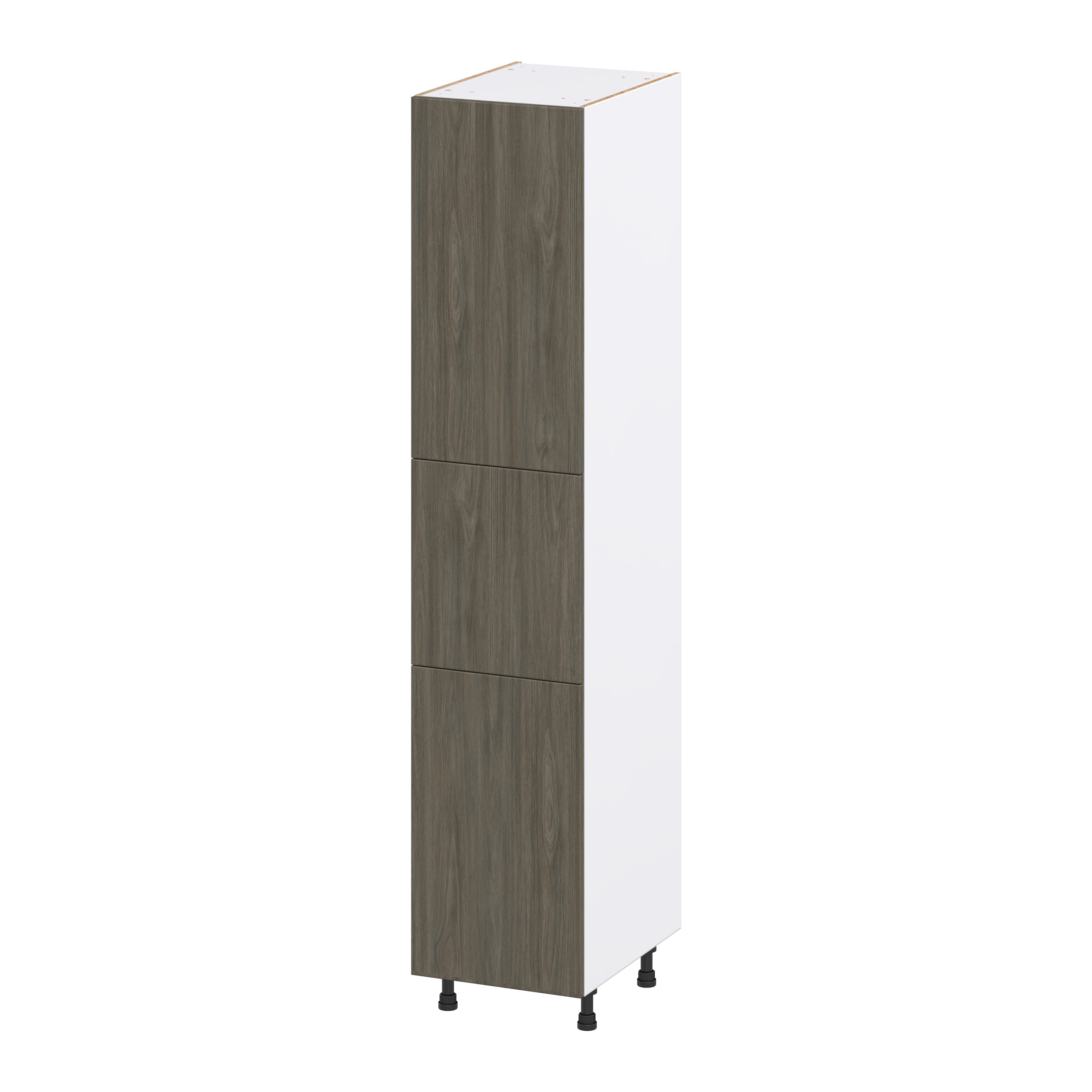 Hugo&Borg Savane 15-in W x 89.5-in H x 24-in D Textmel Pantry Fully Assembled Cabinet (Flat Panel Slab Door Style)