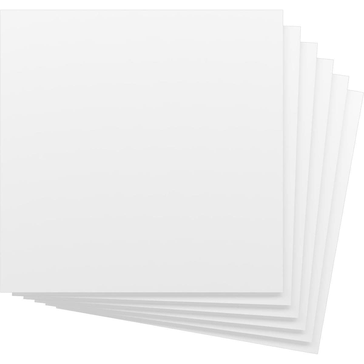Ekena Millwork HBP08X08X375BUN 7-3/4-in x 7-3/4-in Smooth Paintable/Stainable White PVC Wall Panel ( 6 -Pack, Covers 0.42-sq ft )