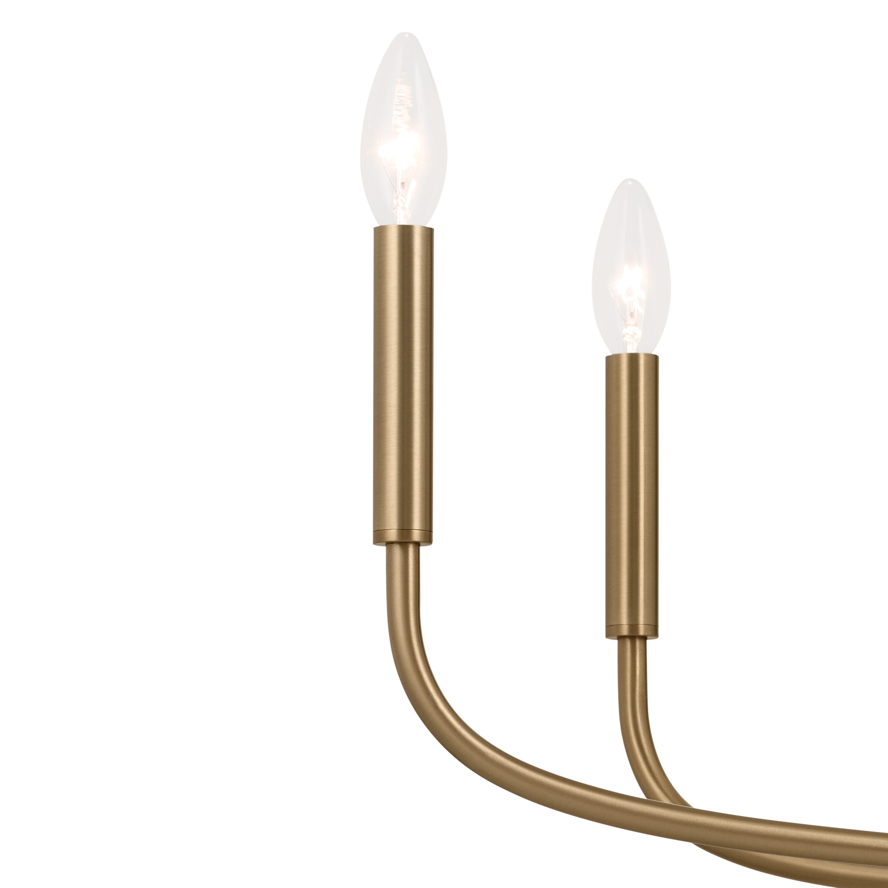 Kichler Deela 8-Light Champagne Bronze Modern/Contemporary Led; Dry ...