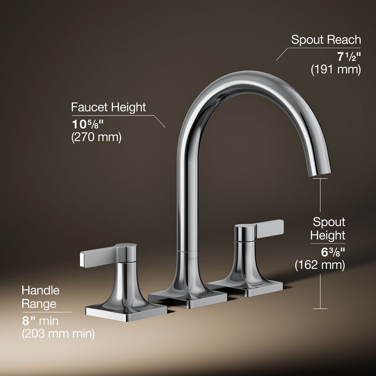 KOHLER T28131-4-CP Roman-Tub-Faucets - View #3