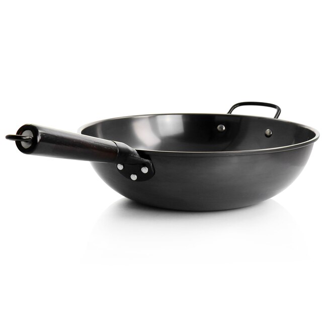 wetenschapper Kolibrie Treinstation Gibson Home 14-in Carbon Steel Wok in the Cooking Pans & Skillets  department at Lowes.com