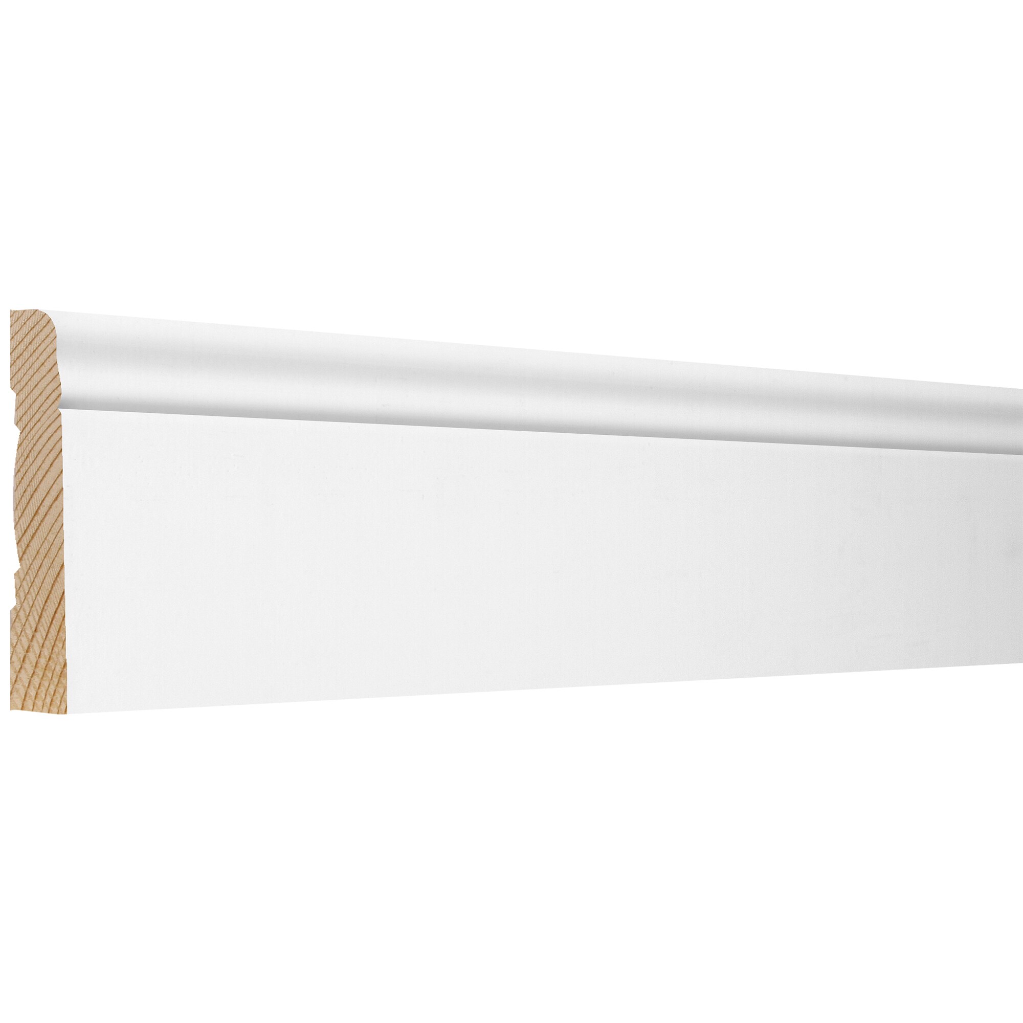 ReliaBilt 1/2-in x 3.25-in x 8-ft Primed Baseboard Moulding in the ...