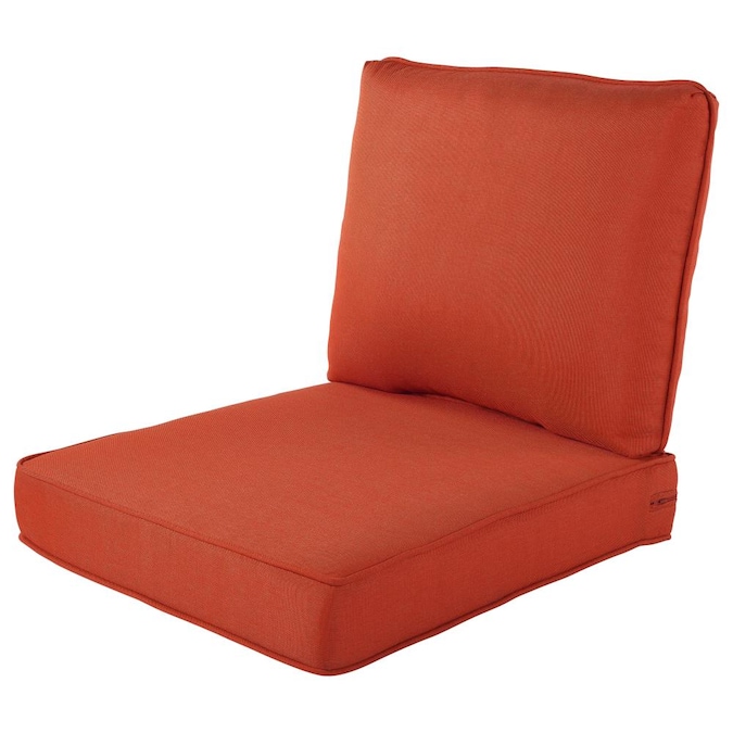 C Deep Seat Patio Chair Cushion, Burnt Orange Outdoor Chair Cushions