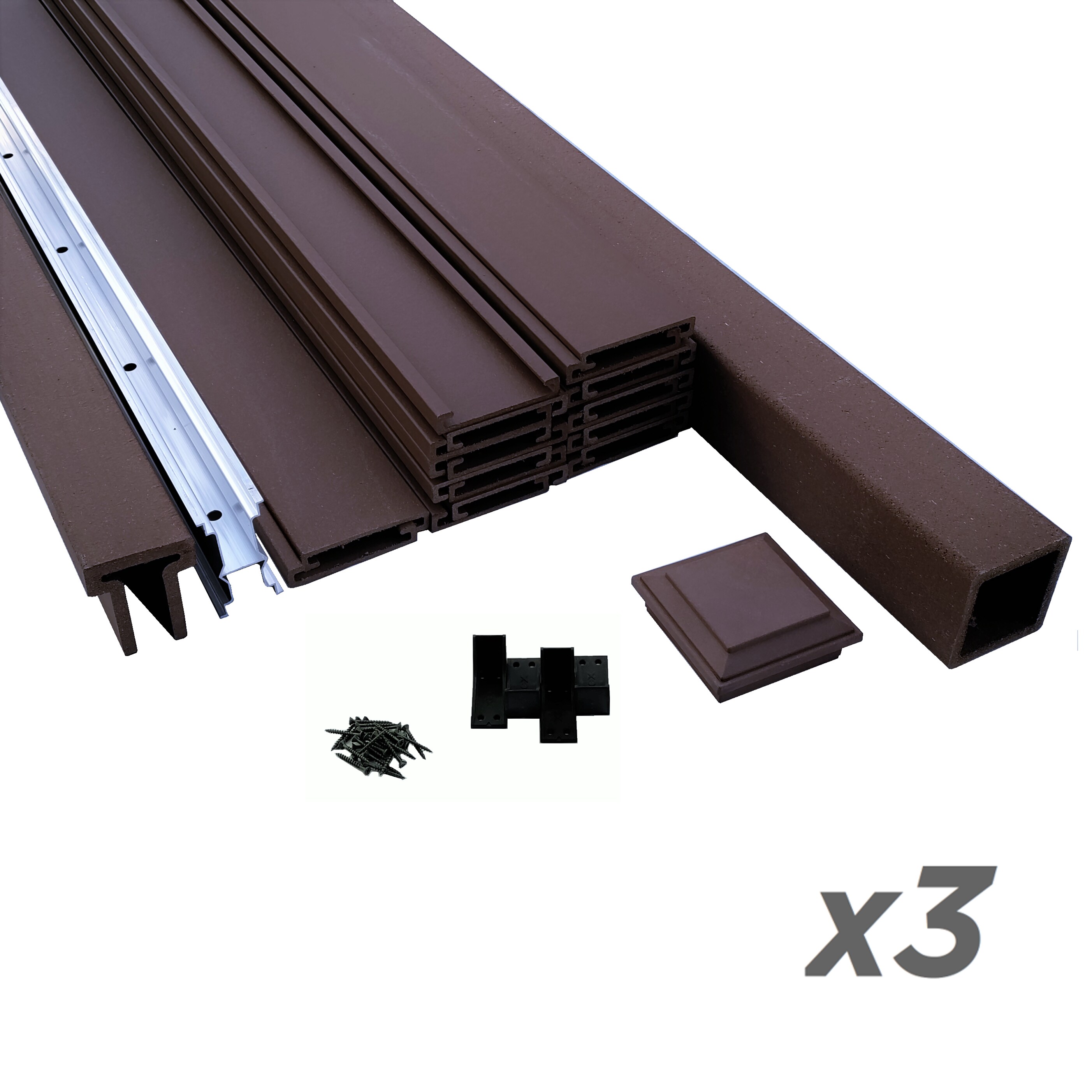 Trex Fencing TFS-WB-PPC8HX8W-3PK Composite-Fence-Panels - View #2