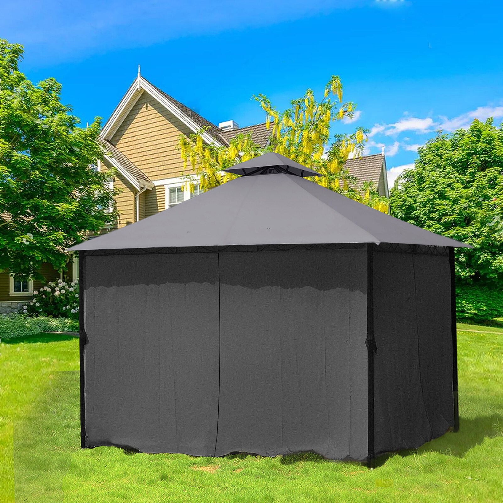 StarEcho SEVC24-KT-T001-G Wood-Resin-Gazebos - View #2