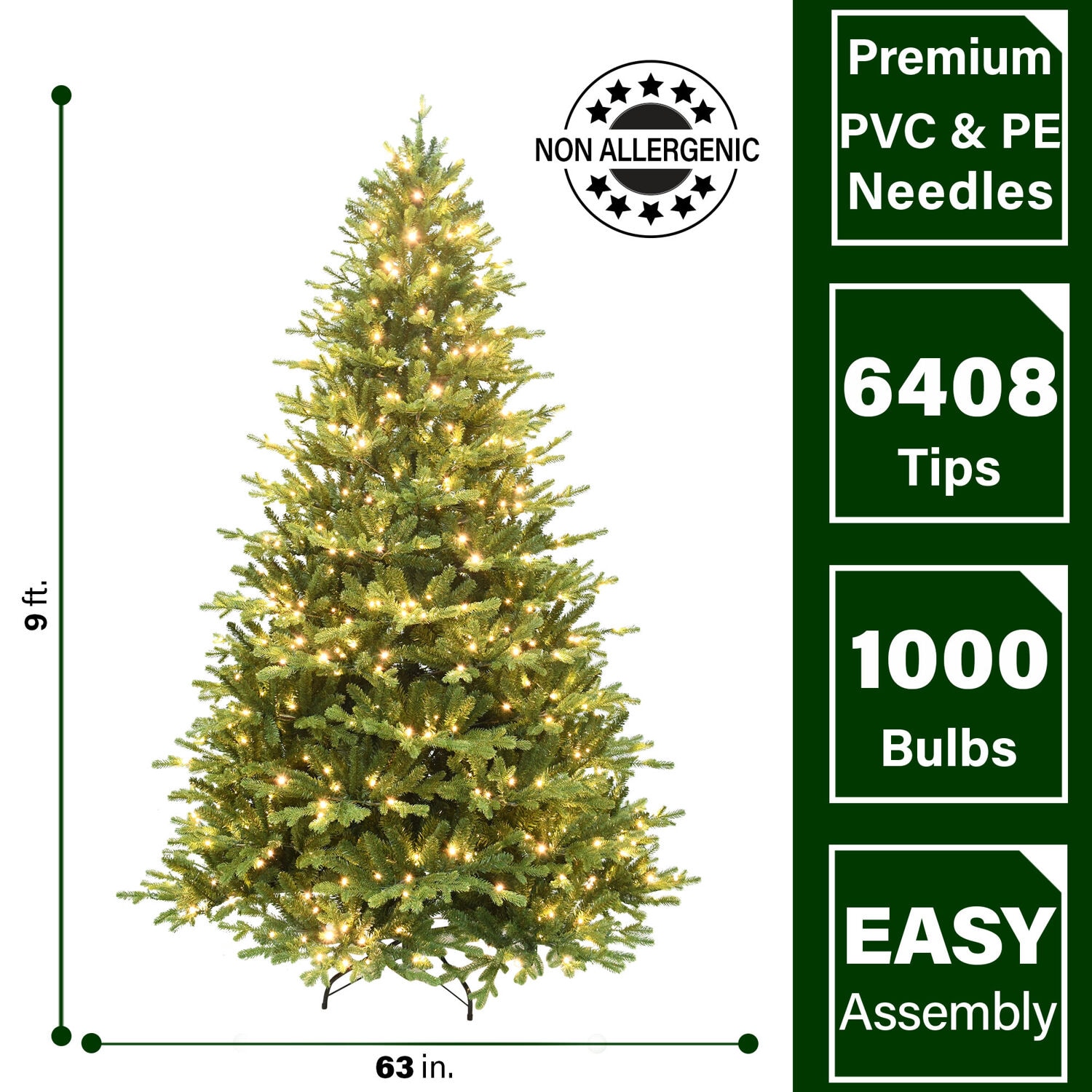 Fraser Hill Farm FFOP090-5GR Artificial-Christmas-Trees - View #3