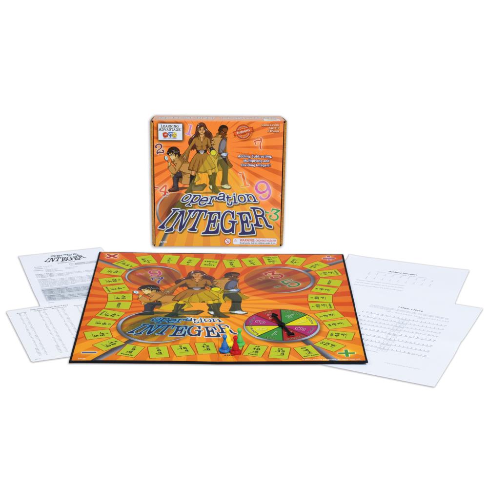 Learning Advantage WCA4730 Operation Integer Game (Educational Game)