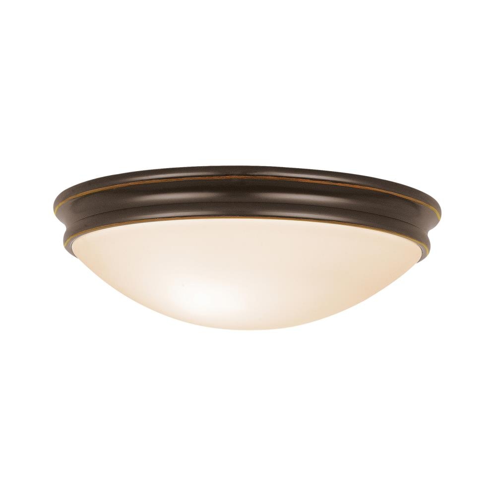 Access Lighting 20724LEDDLP-ORB/OPL Atom 1 -Light Oil rubbed Bronze Indoor/Outdoor Flush Mount Light