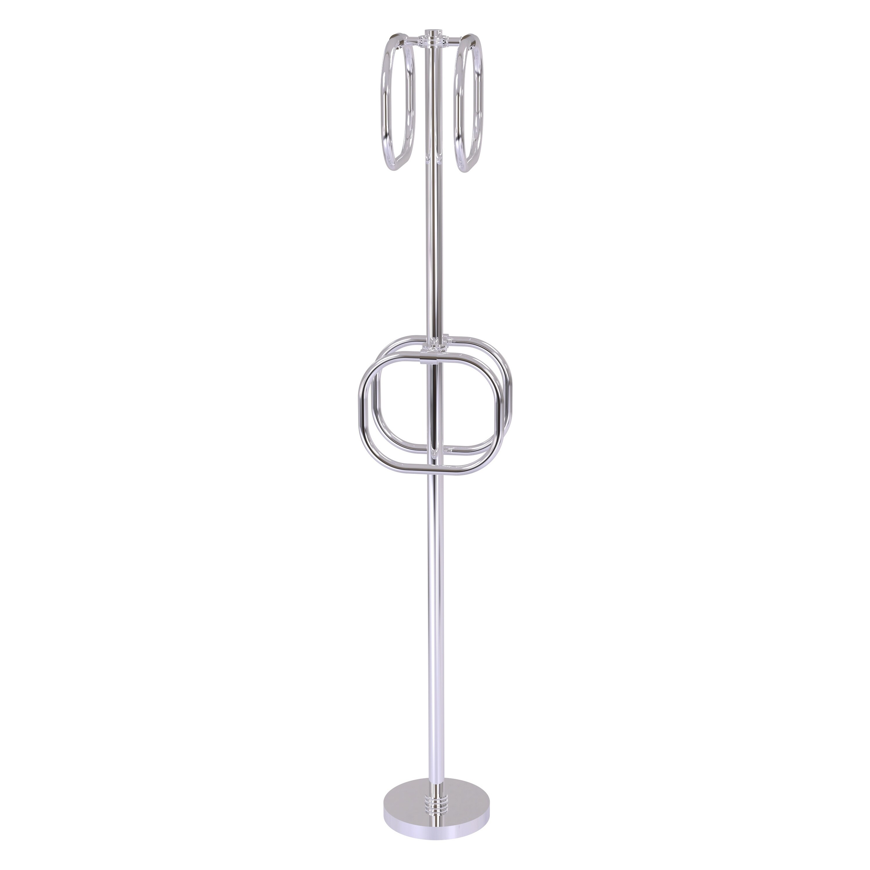 Allied Brass TS-40D-PC Polished Chrome Freestanding floor Single Towel Ring