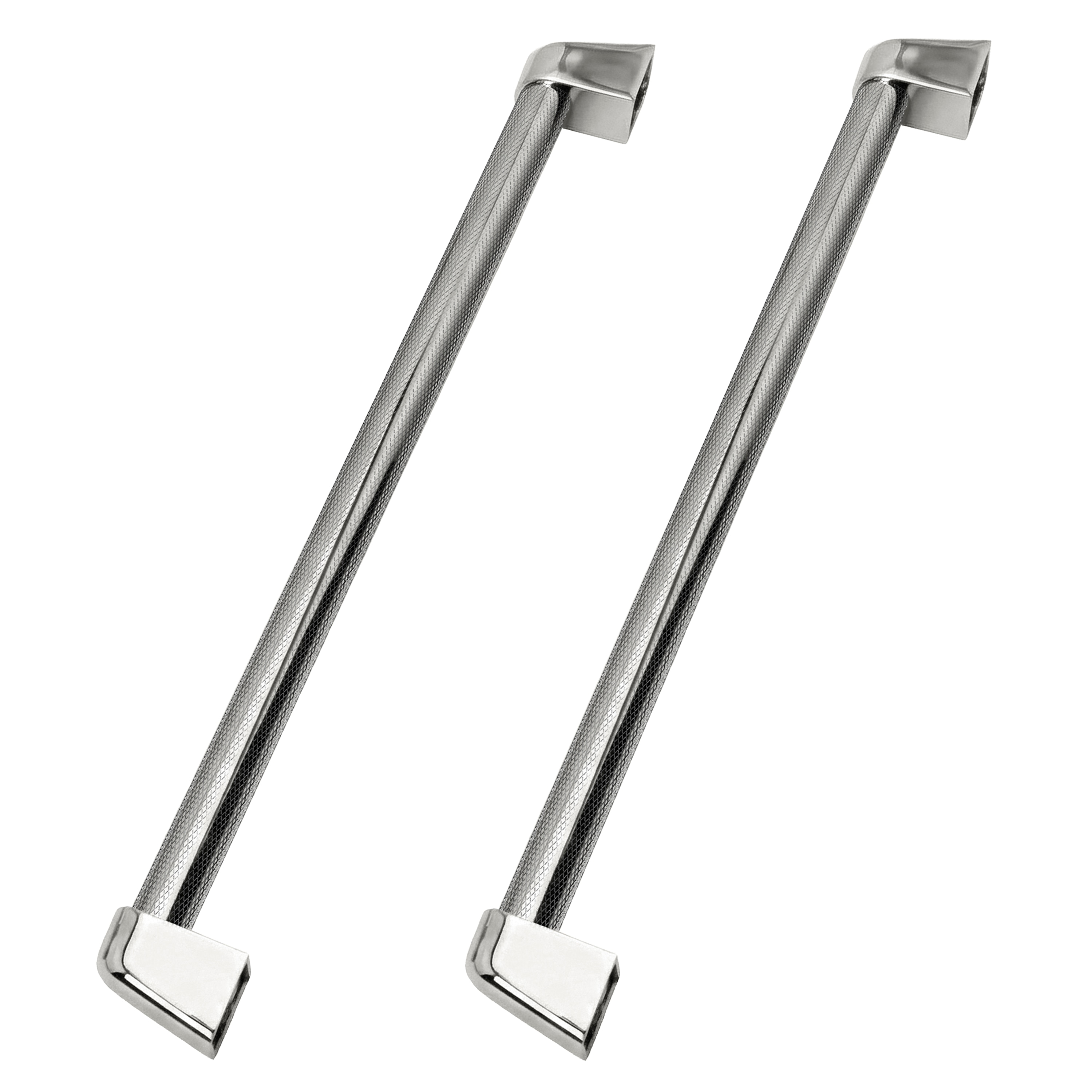 Autograph Edition Touchstone Refrigerator Drawer Helix Handles (Set of 2) in Polished Nickel (RDHOZ-24-K-PN)
