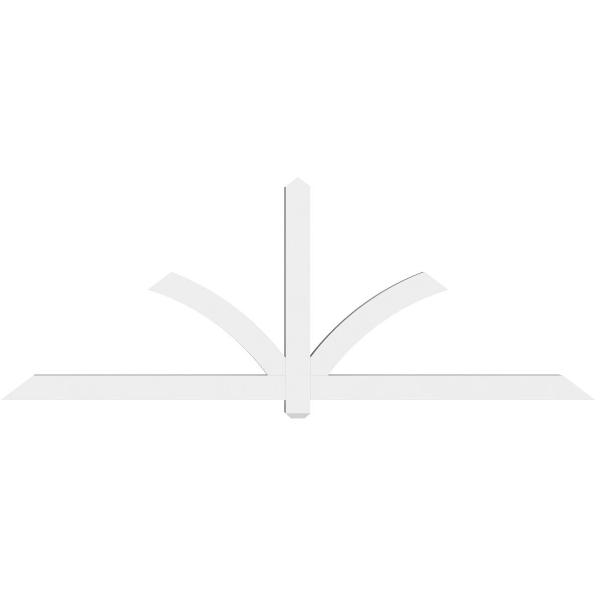 Ekena Millwork GBP096X36X0404RED00 Exterior-Brackets-Braces - View #2