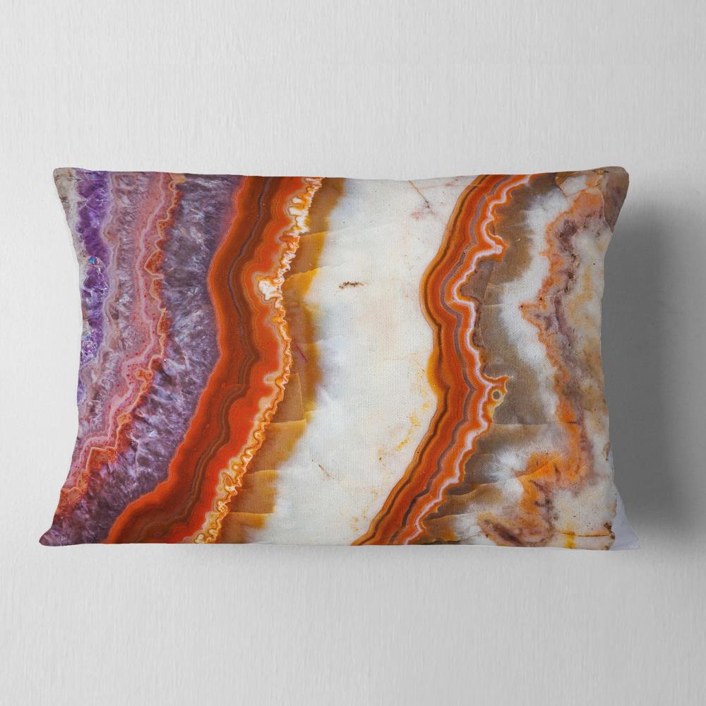 Designart CU8835-12-20 12-in x 20-in Red Indoor Decorative Pillow