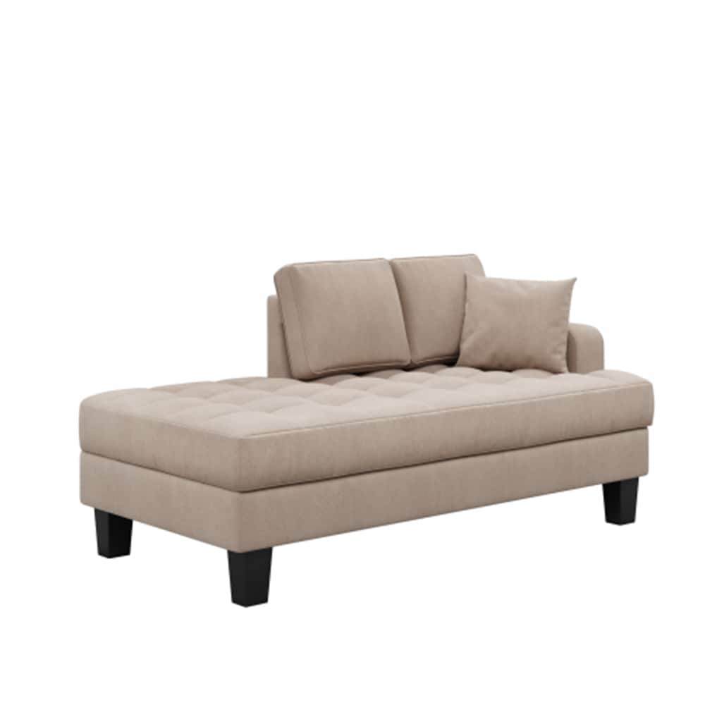 LIVIZA GGJD011GY Casual Gray Polyester/Polyester blend Chaise Lounge