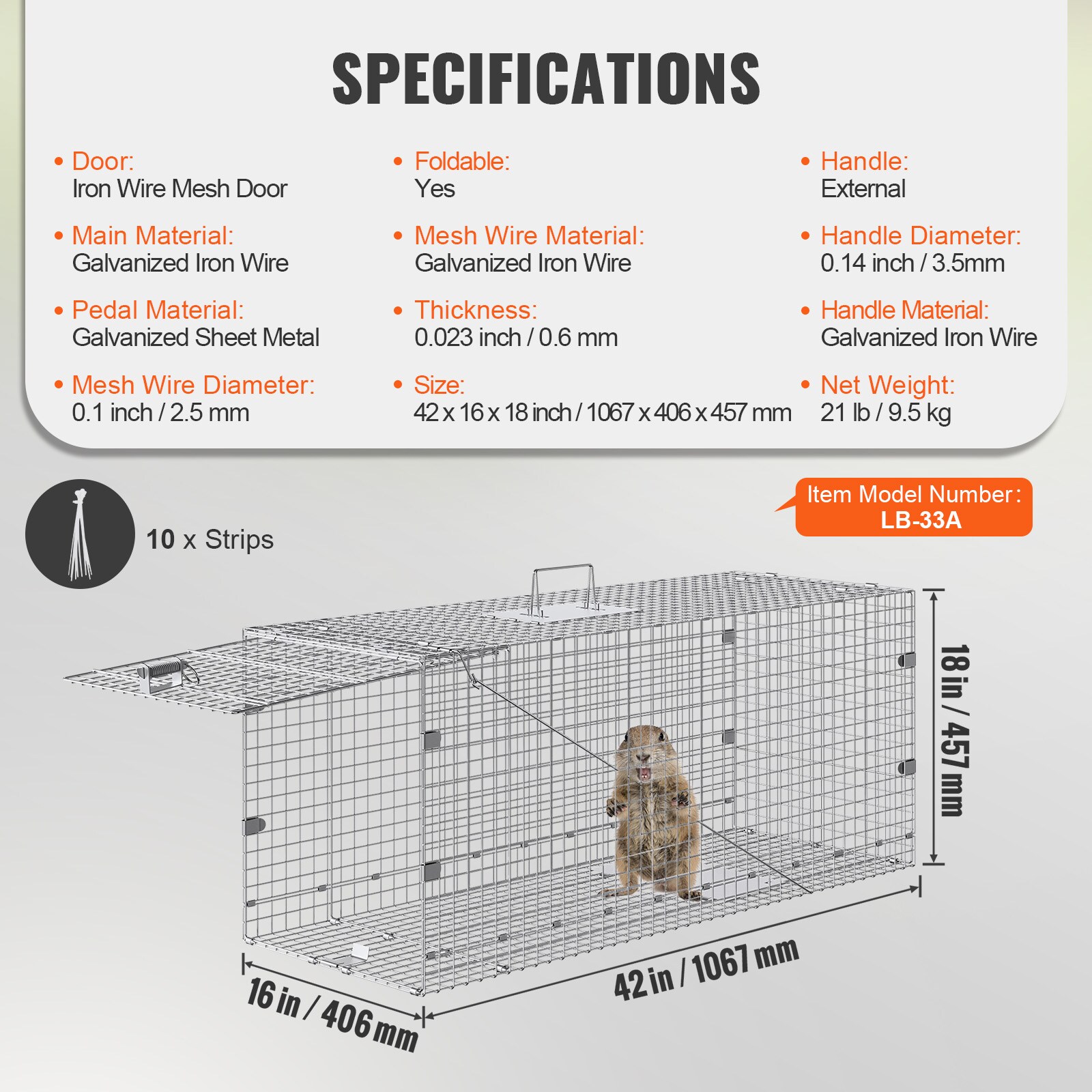 VEVOR SCYBL42YC00002085V0 Animal-Rodent-Control - View #7