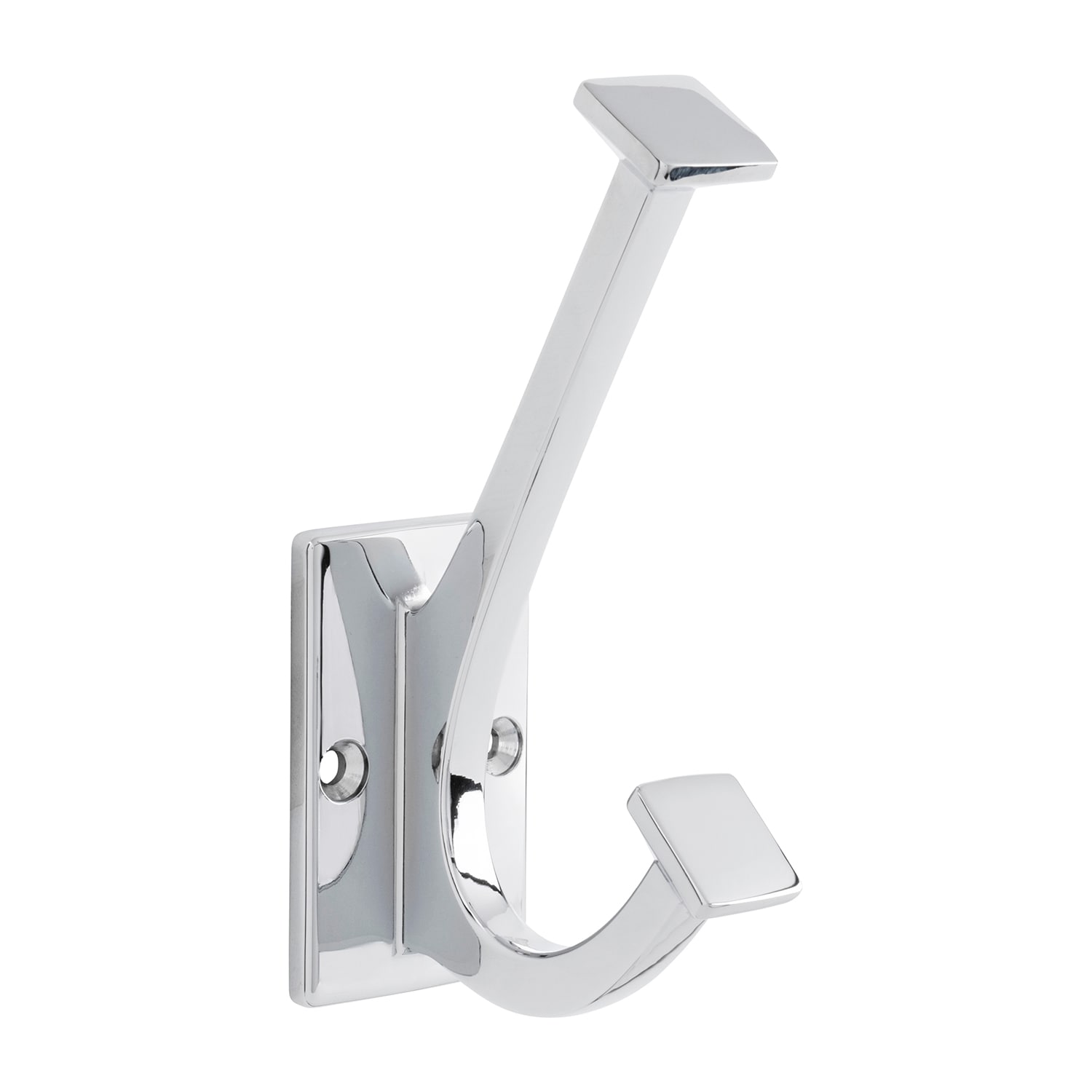 Hickory Hardware H077192-CH 1 -Hook 1.5-Inches x 4.88-Inches H Chrome Decorative Wall Hook ( 35-lbs. Capacity)