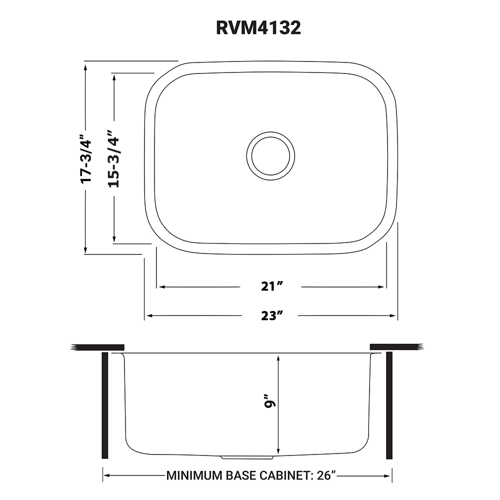 Ruvati RVM4132 Bar-Prep-Sinks - View #12