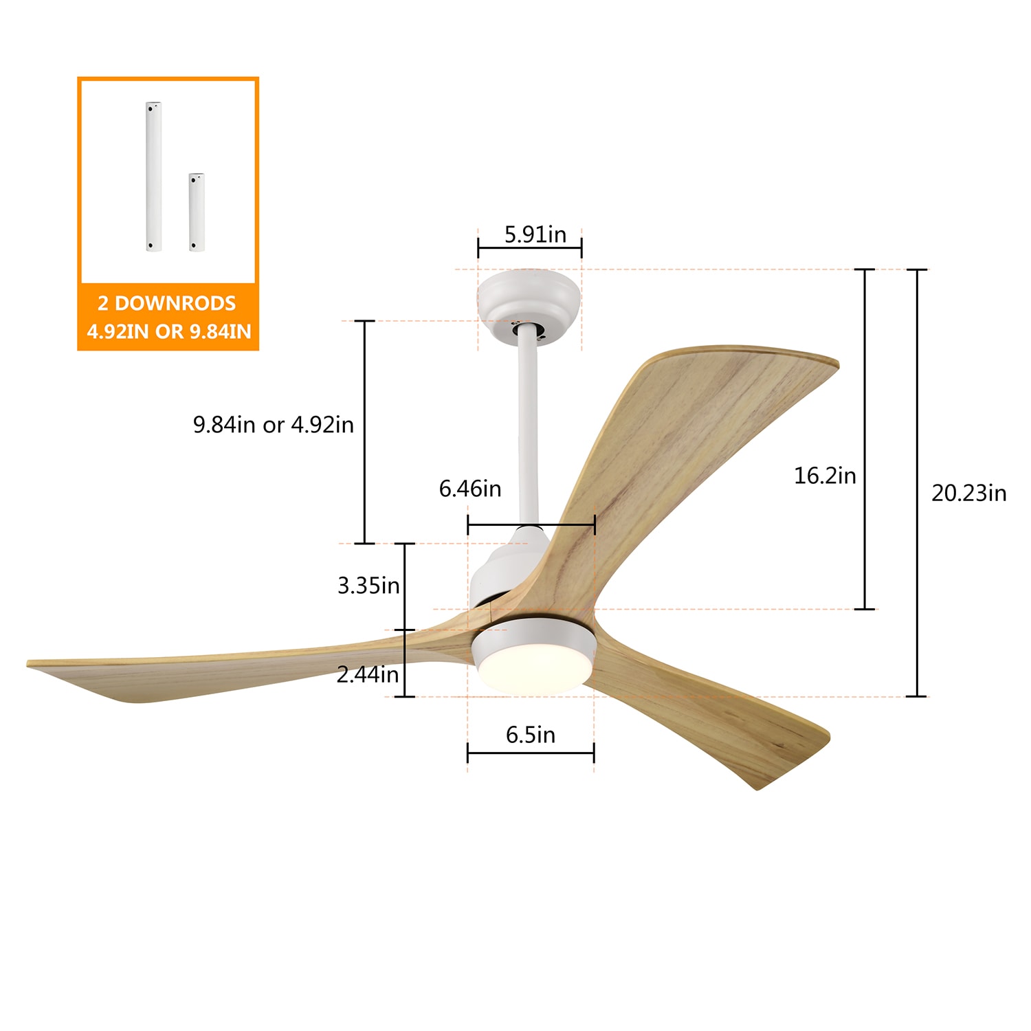 SINOFURN SYB570012WT Ceiling-Fans - View #4