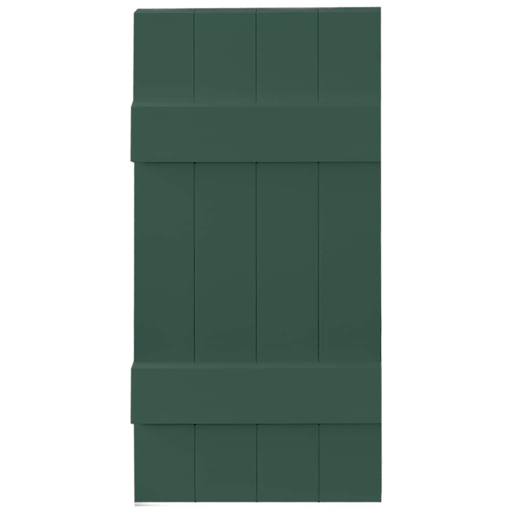Vantage V6831431028 13.875-in W x 30.875-in H Forest Green Exterior Shutters