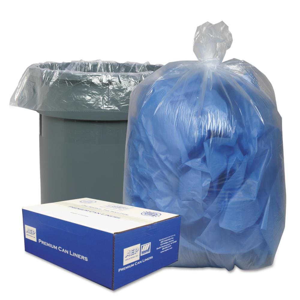 Glad Handle-Tie Recycling Bags, Clear, 33 Gallon, Paper & Plastic