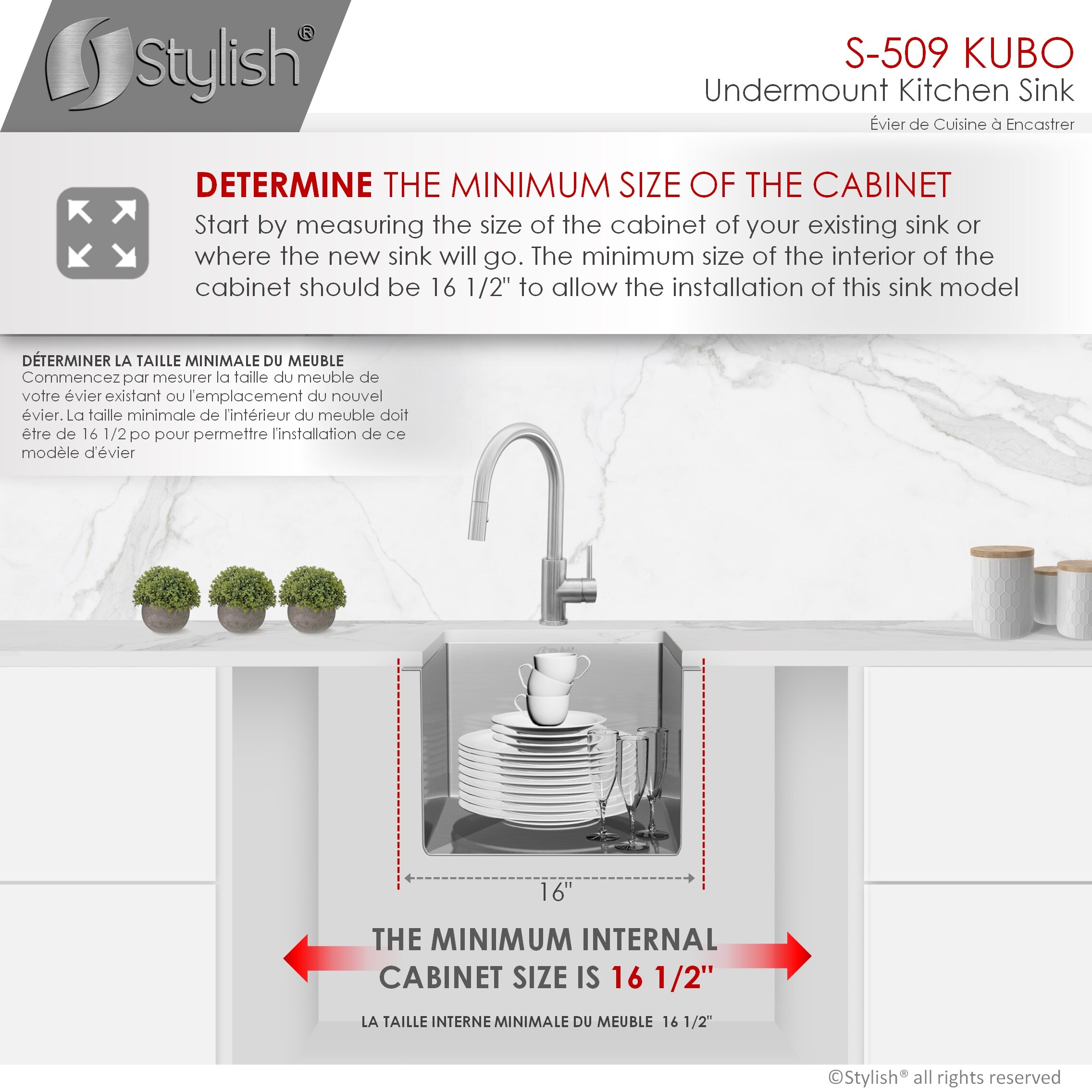 Stylish S-509XG1 Kitchen-Sinks - View #5