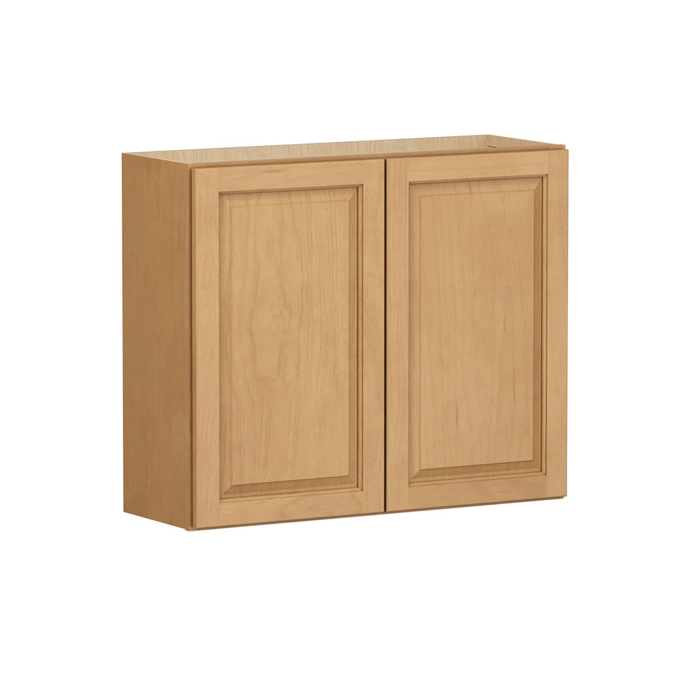 Shenandoah Stemson 36-in W x 30-in H x 12-in D Rye Stained Wall Fully Assembled Cabinet Raised Panel Raised panel