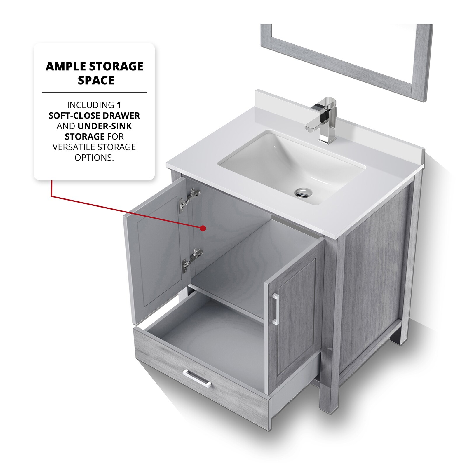 Lexora LVJ30SD311 Bath-Vanity-Combo - View #6