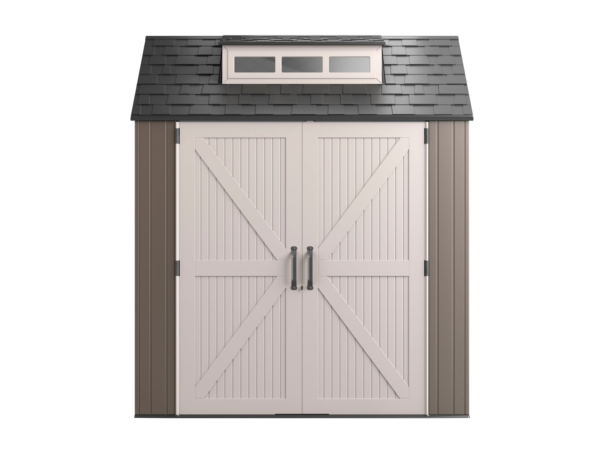 Rubbermaid 7-ft X 7-ft Resin Storage Shed (Floor Included) In The Vinyl ...