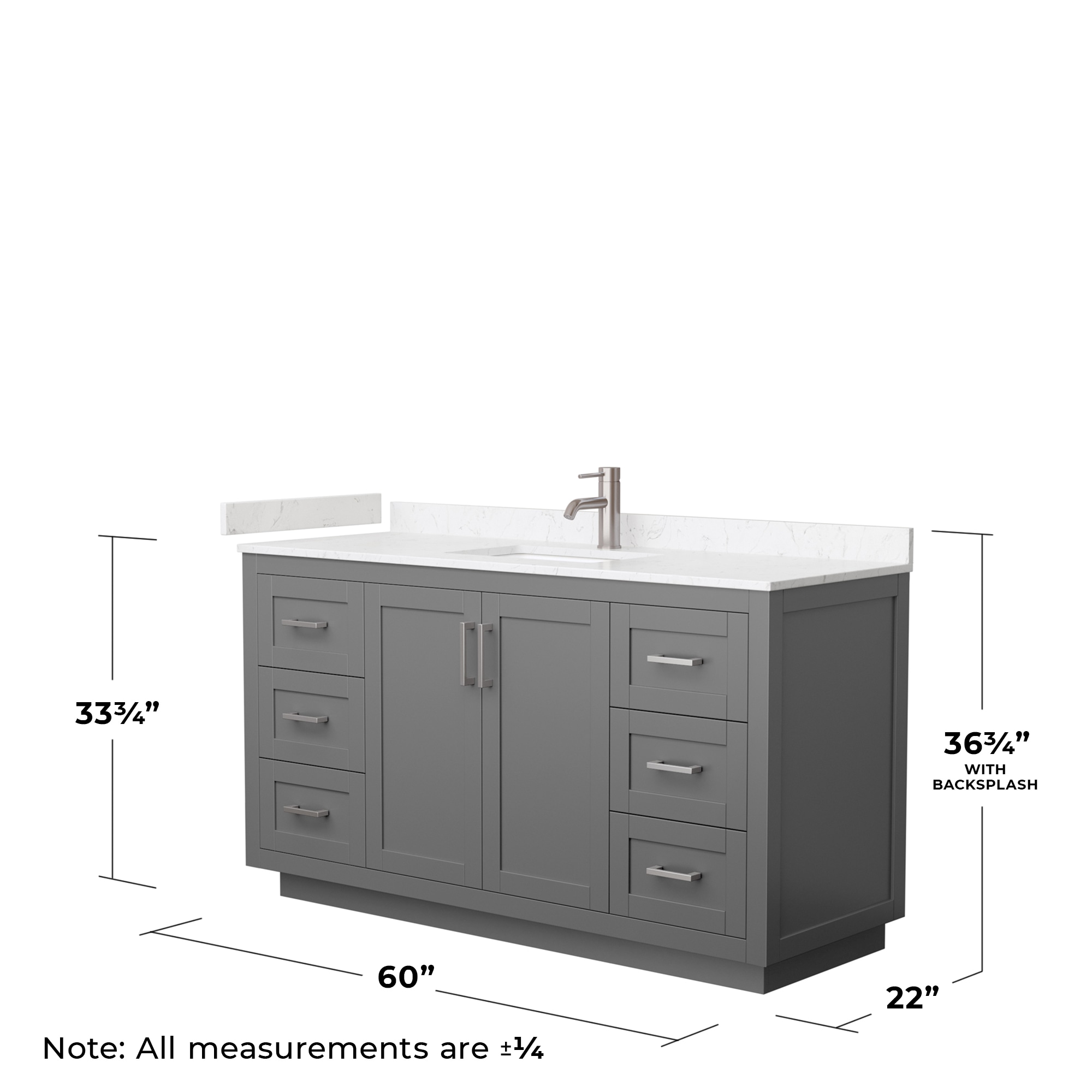 Wyndham Collection WCF292960SKGC2UNSMXX Bath-Vanity-Combo - View #5