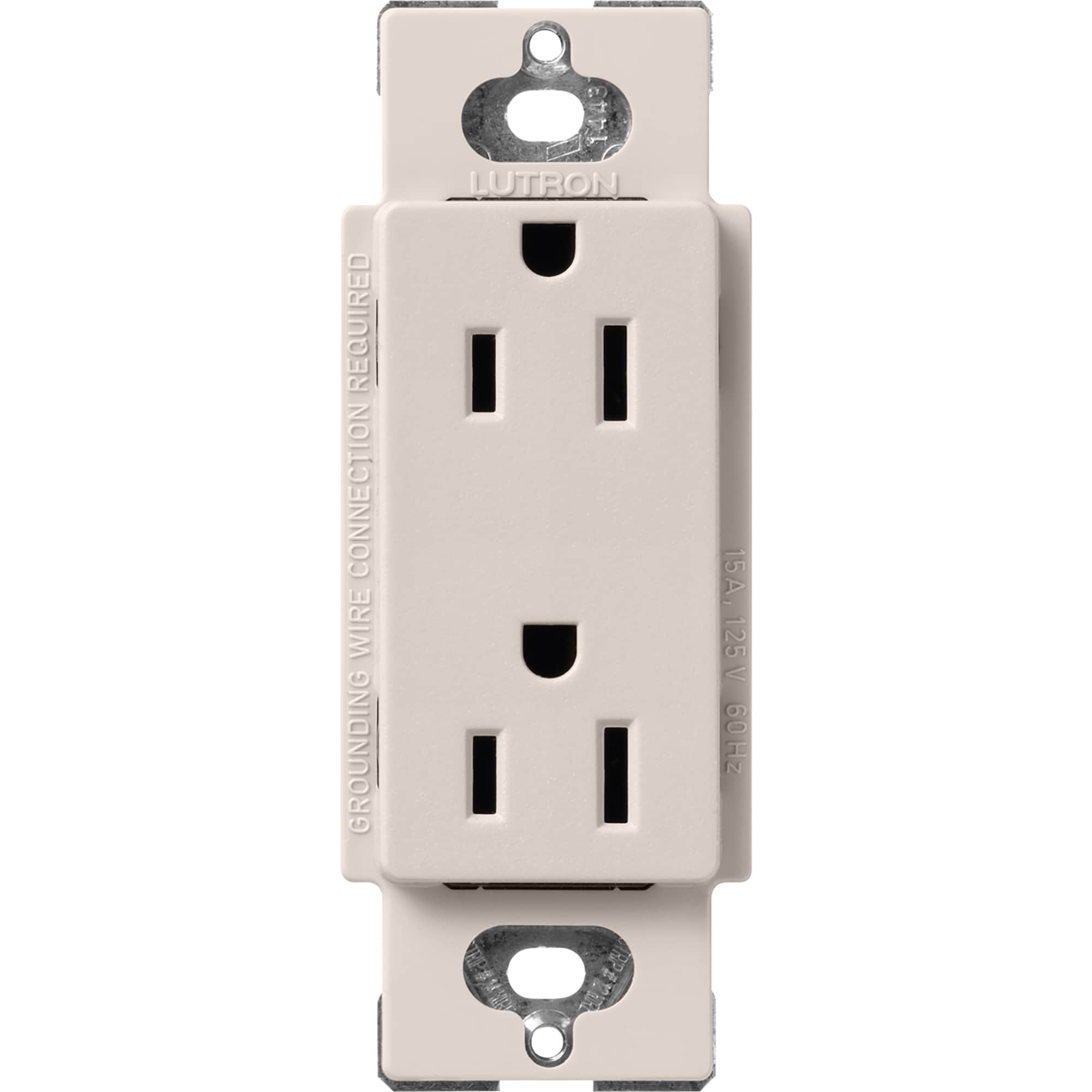 Lutron SCR-15-TP Claro 15 -Amp 120-volt Residential Duplex Outlet , Taupe