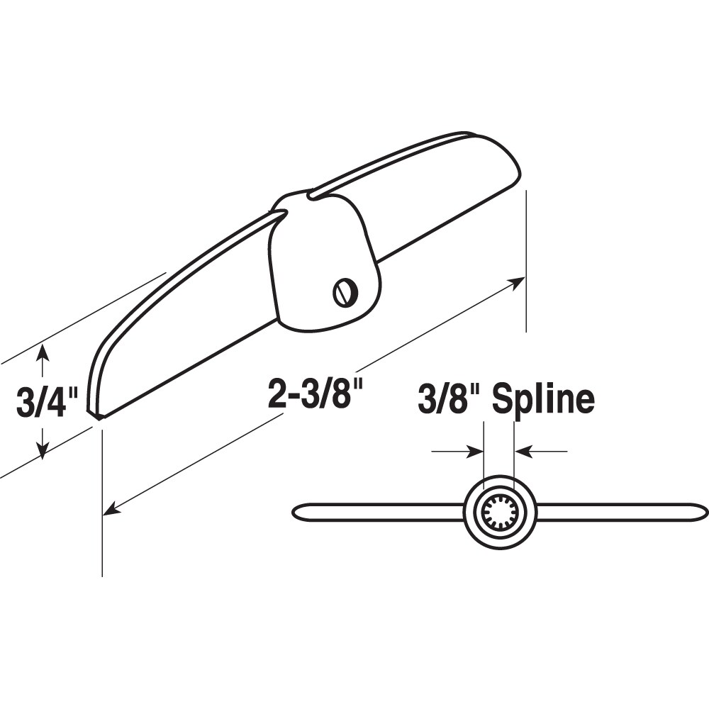 Prime-Line H 3625 Casement-Window-Crank-Handles - View #2