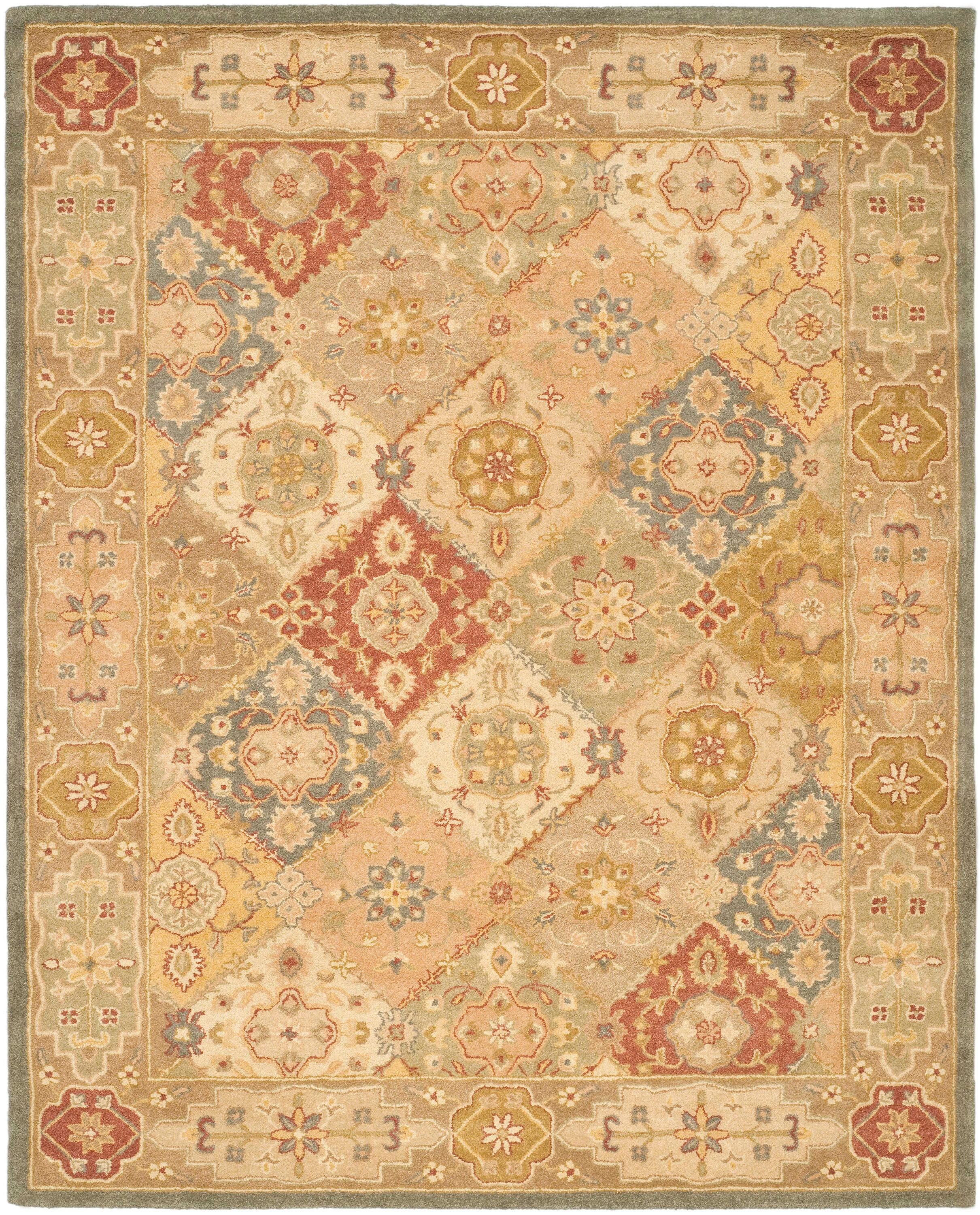 Handmade Multi-Color Wool Tufted Area Rug