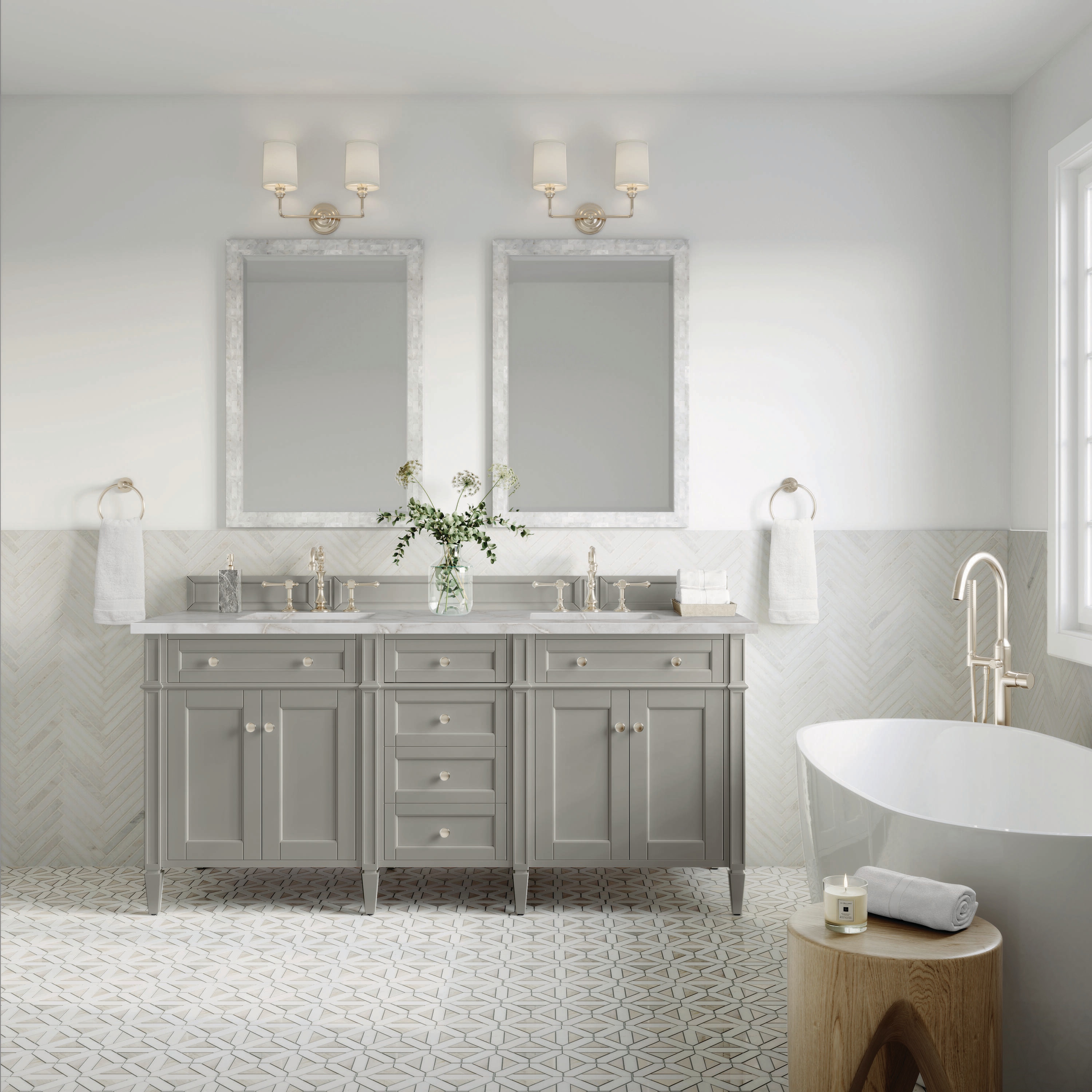 James Martin Vanities 650-V72-UGR-3VSL Bath-Vanity-Combo - View #2