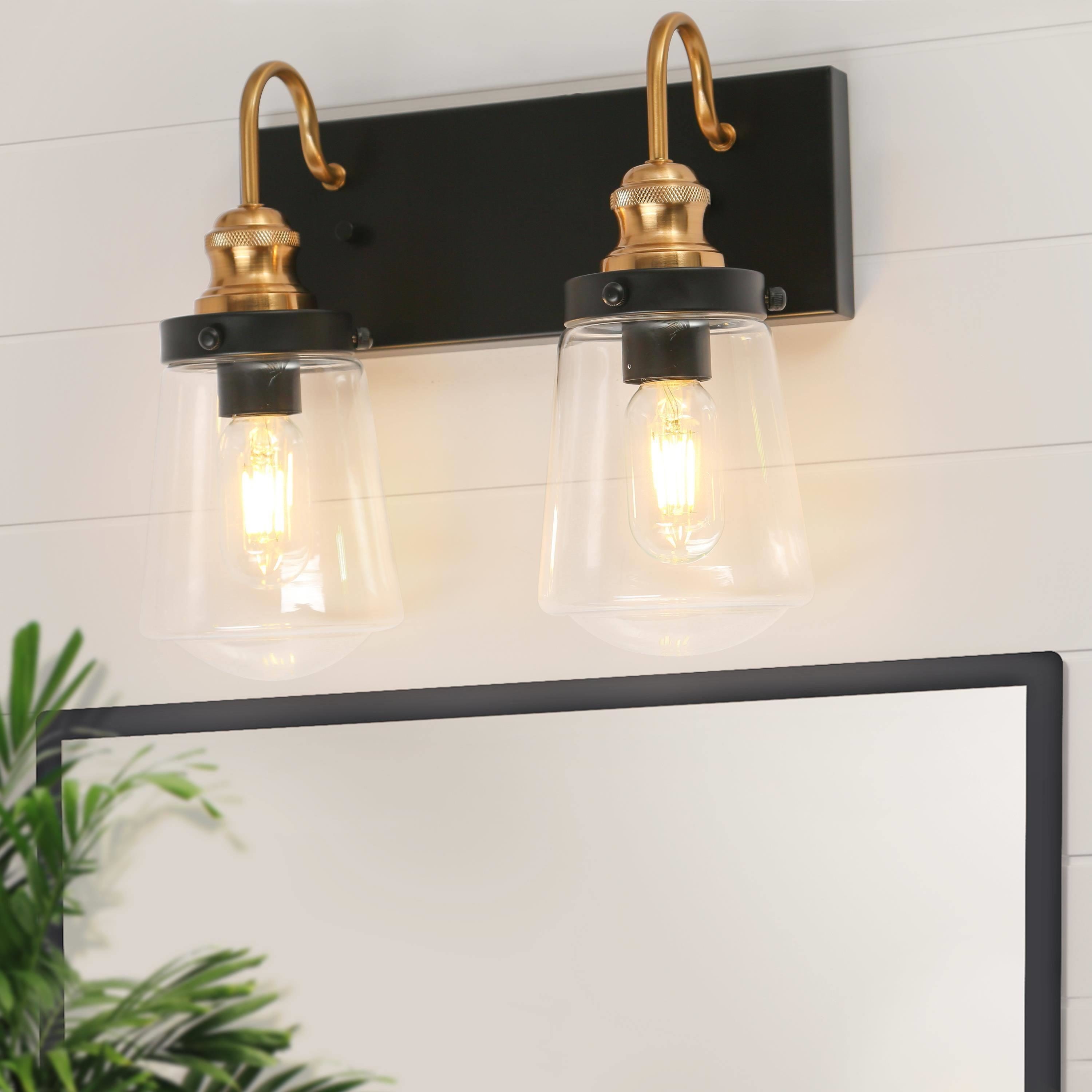 Uolfin AFIFZN-LWS231W2-88 13.3-in W 2 -Light Matte Black Wall Sconce