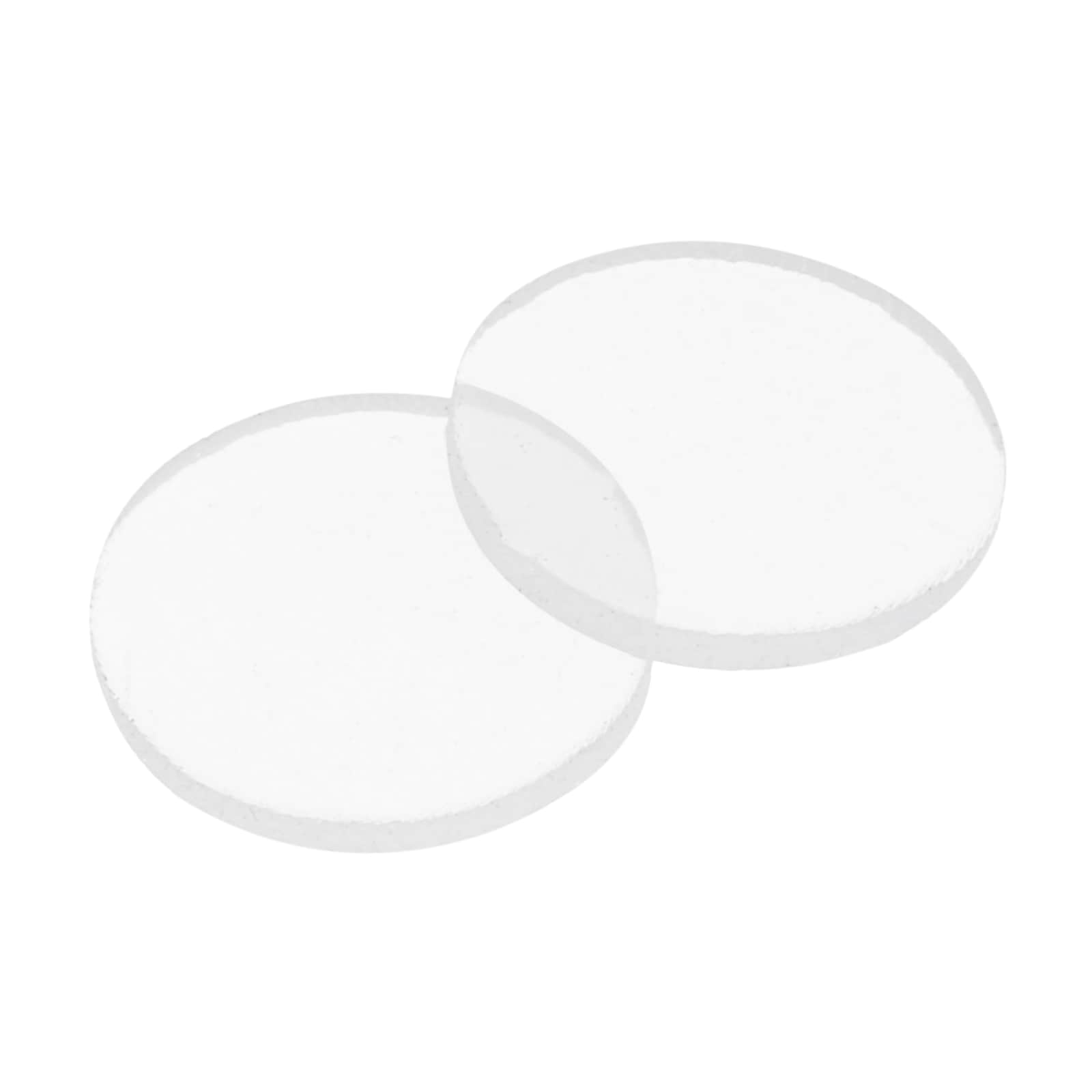 PATIKIL 10pcs Glass Table Top Anti Slip Pads  10mm Dia x 1mm Thick Clear Glasses Tables Silicone Bumper Pad for Photo Frame Furniture Kitchen Cabinets DIY Home Craft White