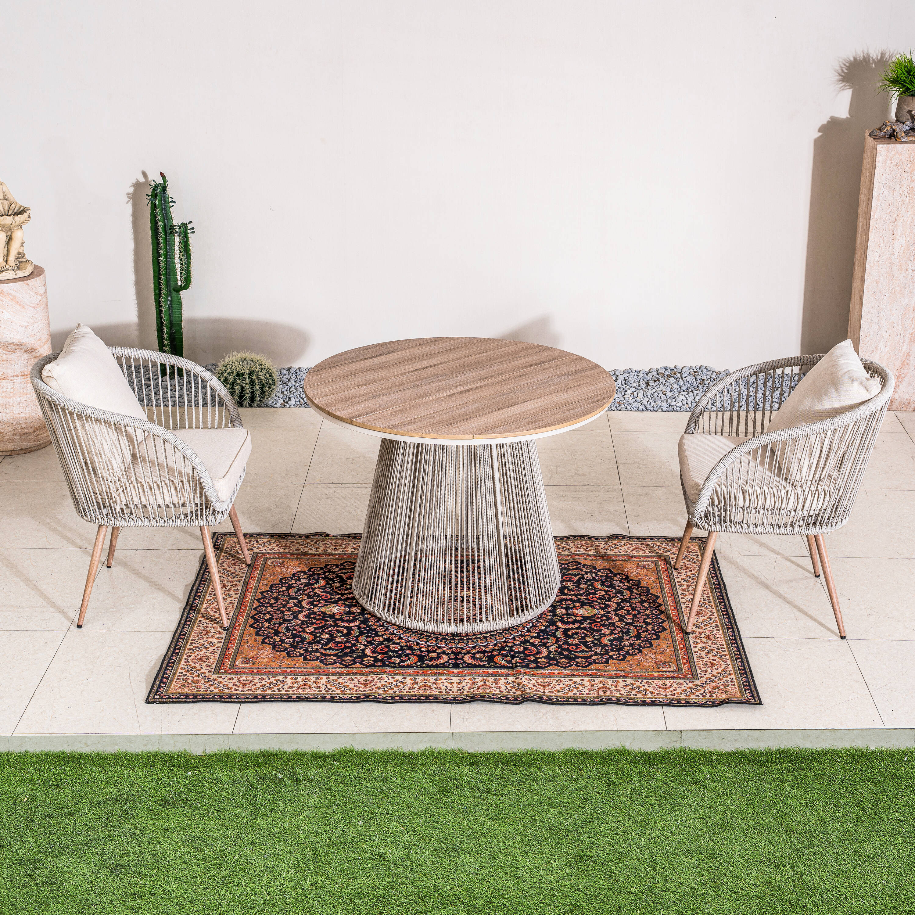Direct Wicker DWD-25412C-GR Patio-Conversation-Sets - View #2