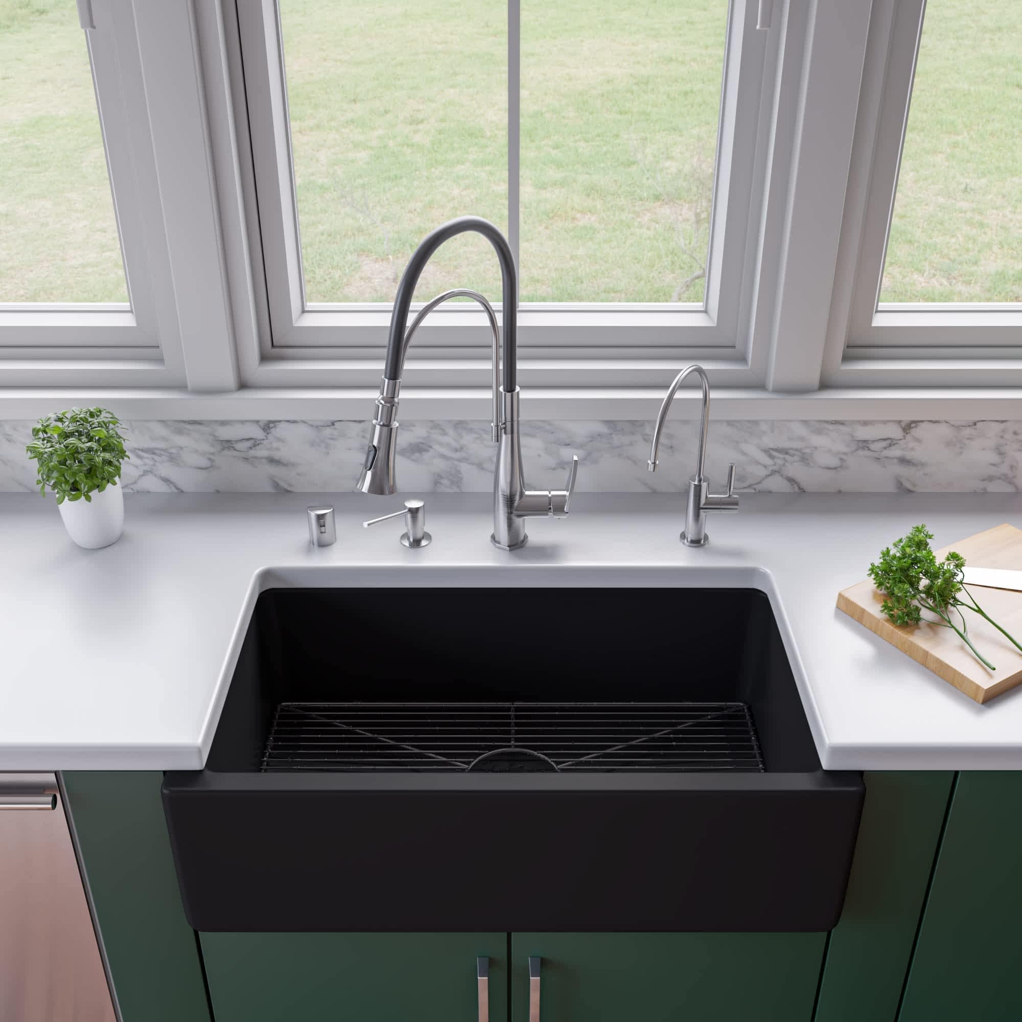 ALFI AB3318HS-BM Kitchen-Sinks - View #2