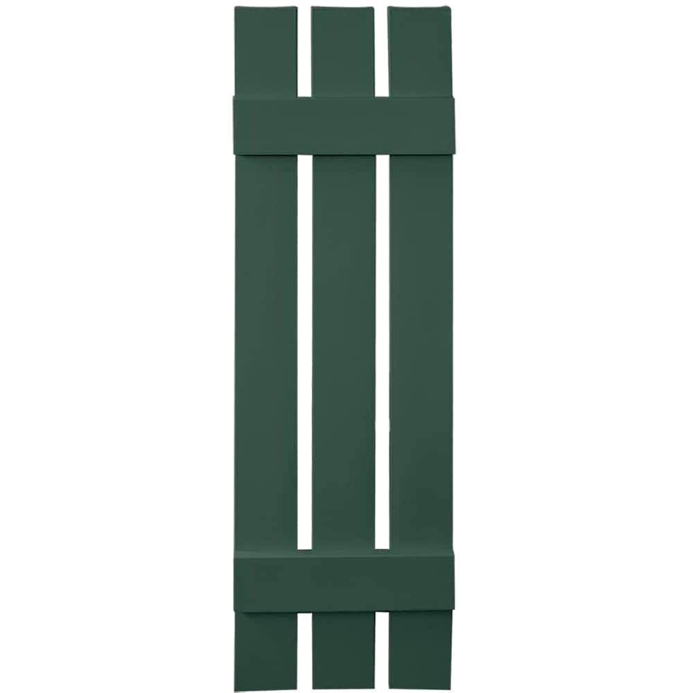 Vantage V5371243028 11.875-in W x 43-in H Forest Green Board and batten Spaced Exterior Shutters ( 1 -Pack )