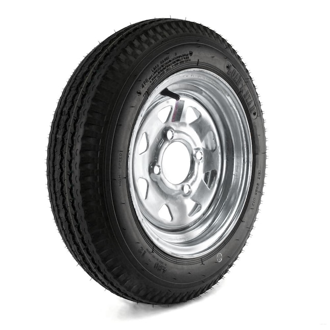 Kenda Loadstar Trailer Tire 4.80 x 8 on Galvanized 5 Lug Wheel 4.80-8 LRB