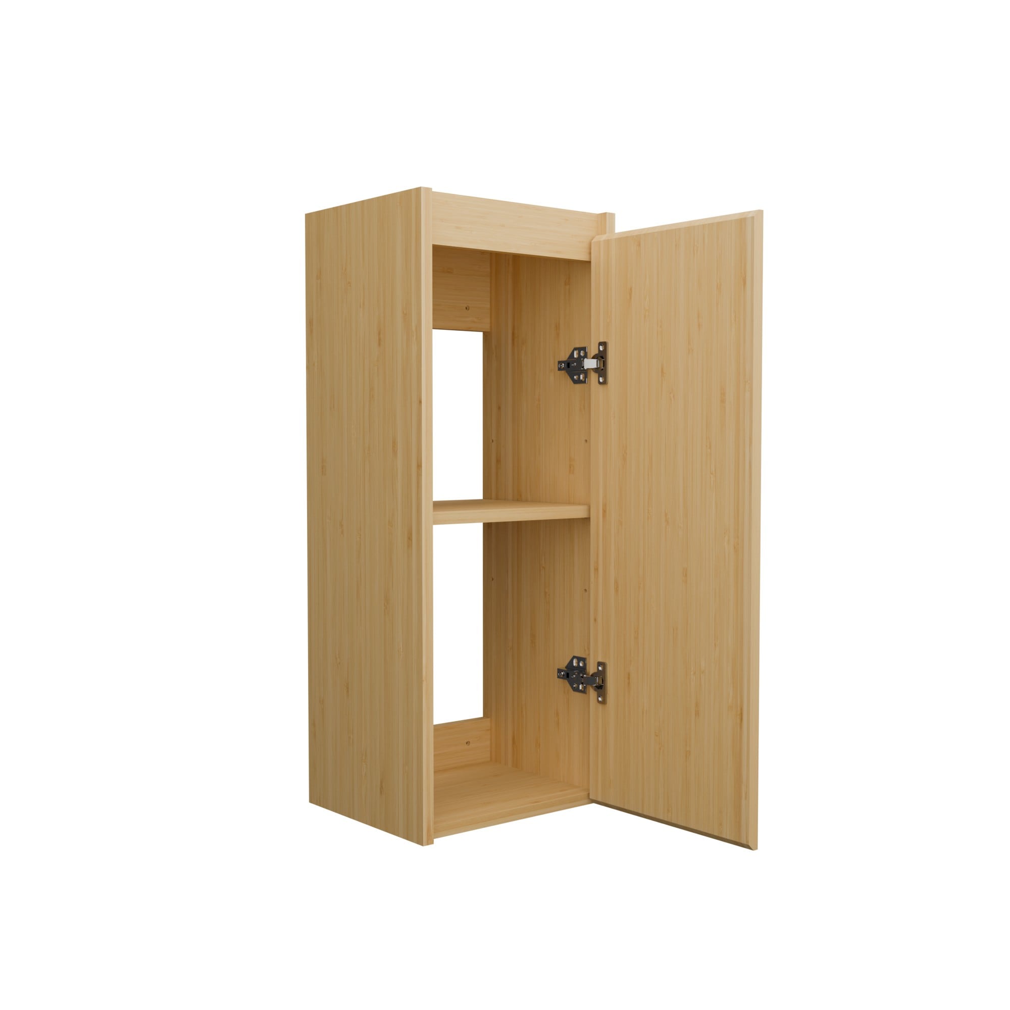 WELLFOR 11.8-in x 29.5-in x 9.8-in Natural Bathroom Wall Cabinet