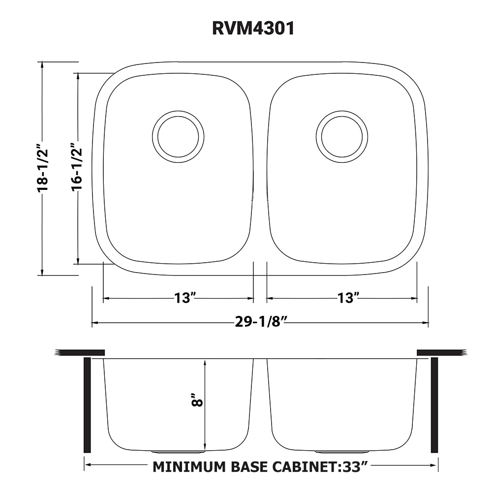 Ruvati RVM4301 Kitchen-Sinks - View #13