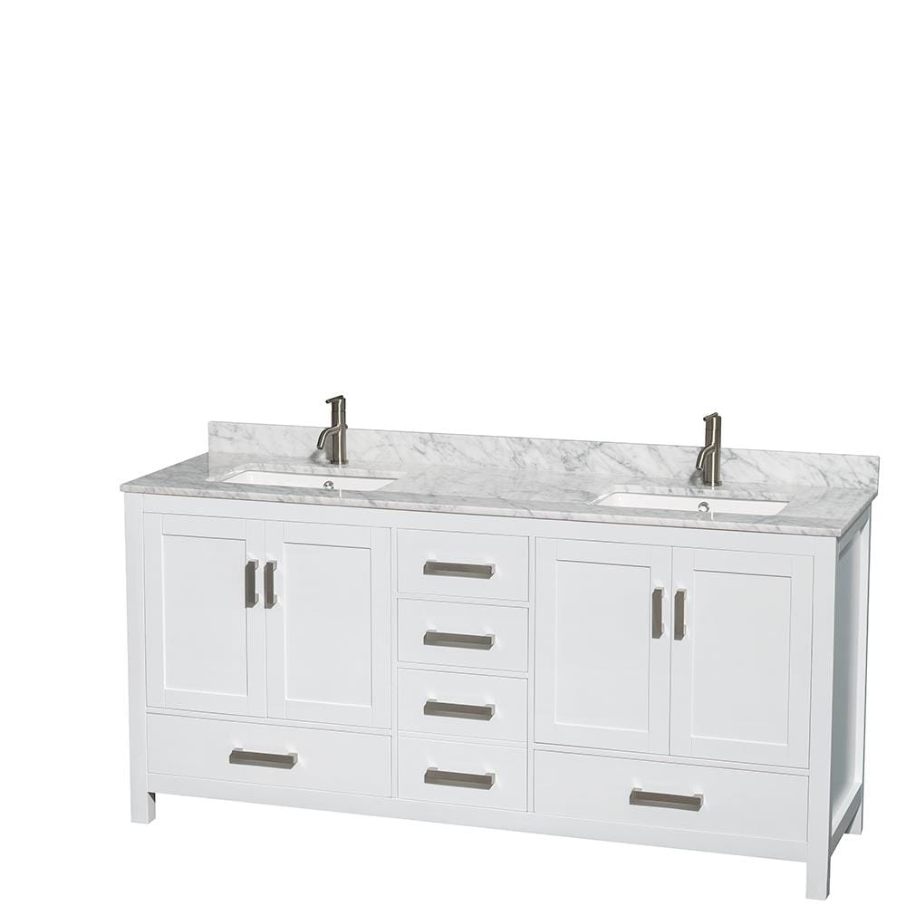 Wyndham Collection WCS141472DWHCMUNSM24 Bath-Vanity-Combo - View #3