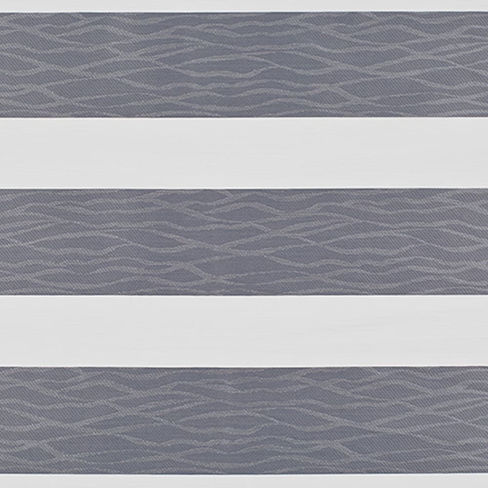 LEVOLOR 2054677 Jubilee Dark Gray Light filtering Polyester Banded Roller shade swatch