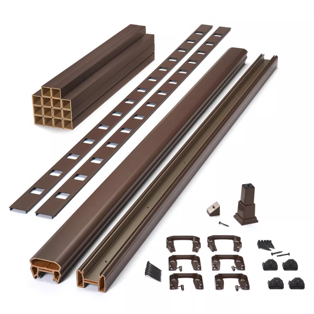 Trex Transcend 6-ft x 36-in Vintage Lantern Composite Deck Rail Kit Hardware Included