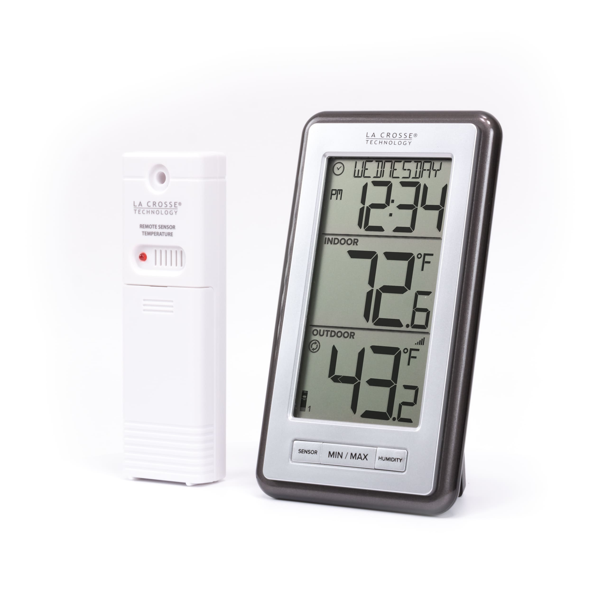 La Crosse Technology Digital Weather Station with Wireless Outdoor Sensor  in the Digital Weather Stations department at Lowes.com