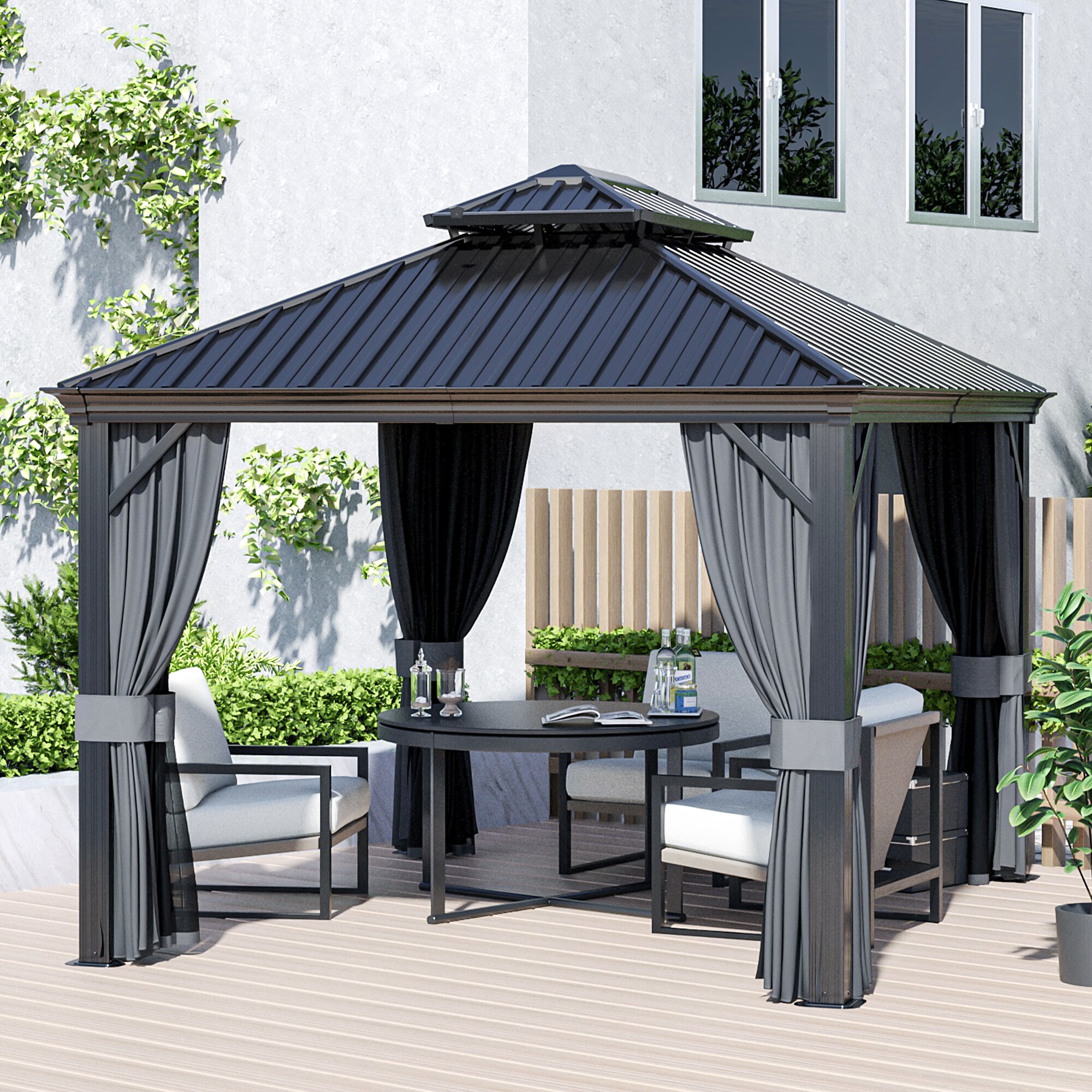  CP-ZPTPS-H-WL2 Wood-Resin-Gazebos - View #8