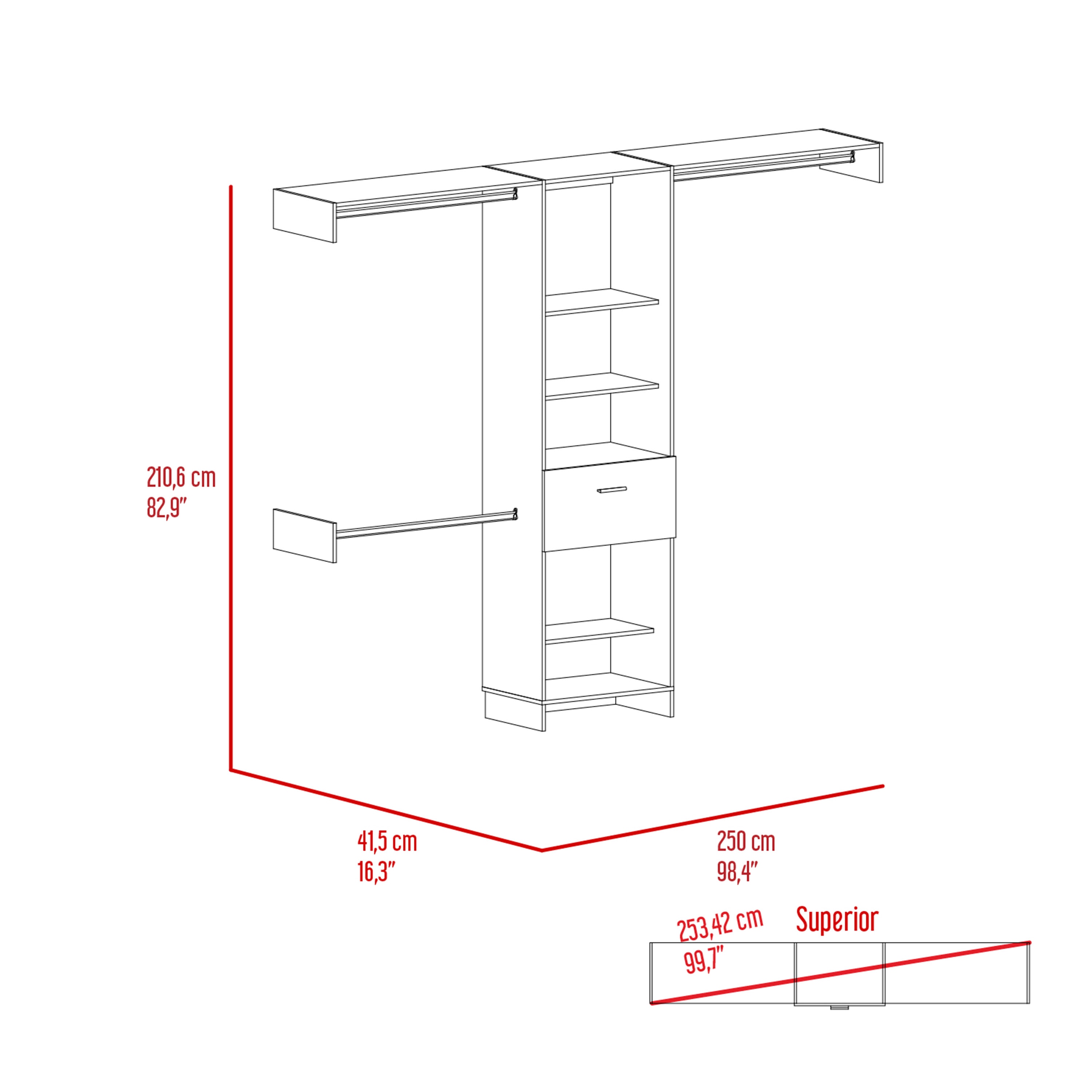 LOVMOR SF-J-B092S00024 Wood-Closet-Shelves - View #5